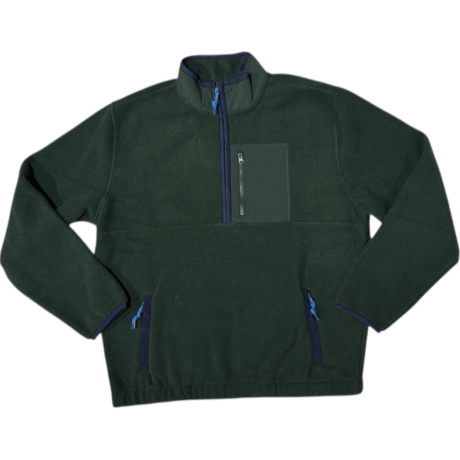 GAP Men's Classic Fit Half Zip Fleece Pullover with Pockets