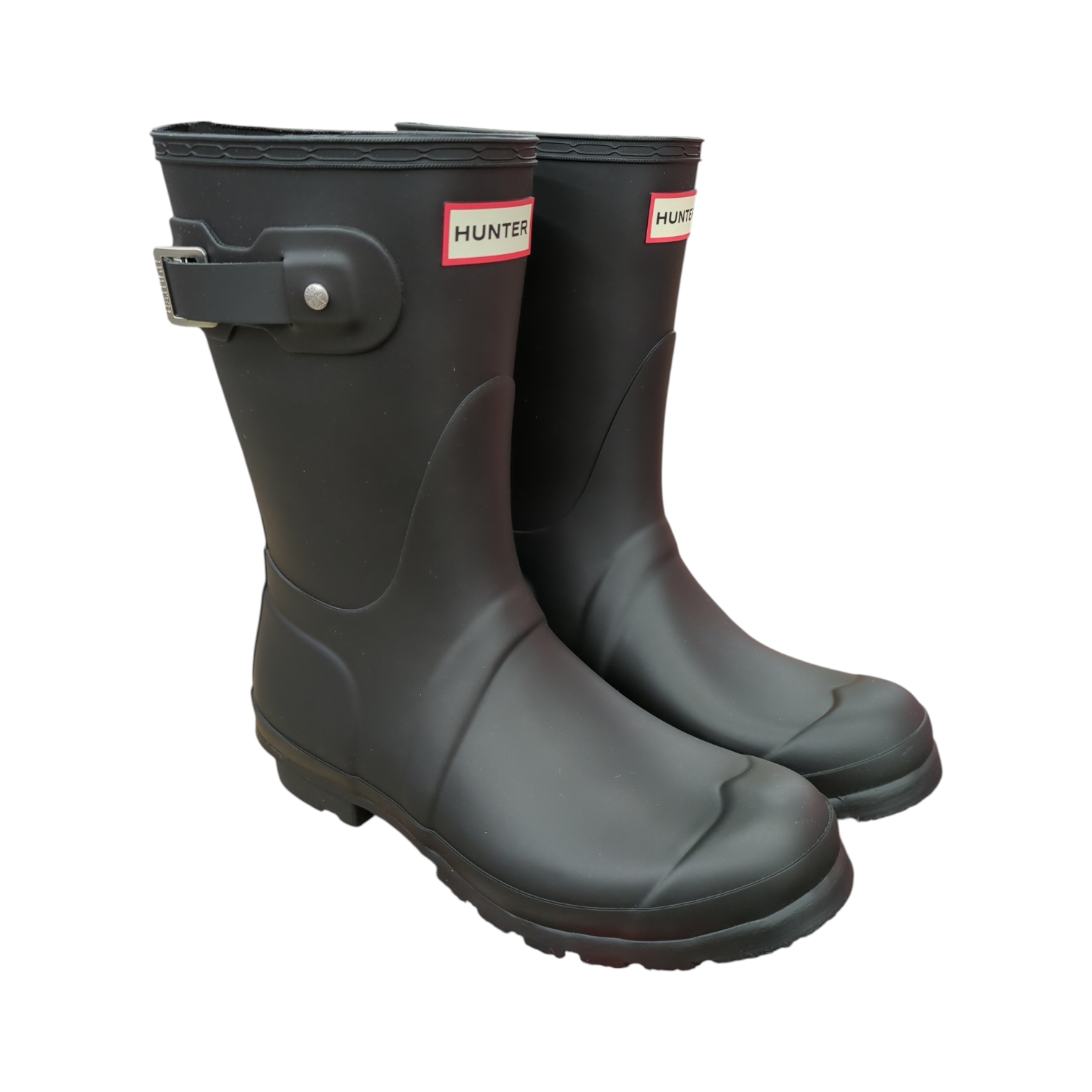 HUNTER Men\'s Original Short Waterproof Rain Boot,‎ Rubber Black, Size 11, NWT Men main image 4