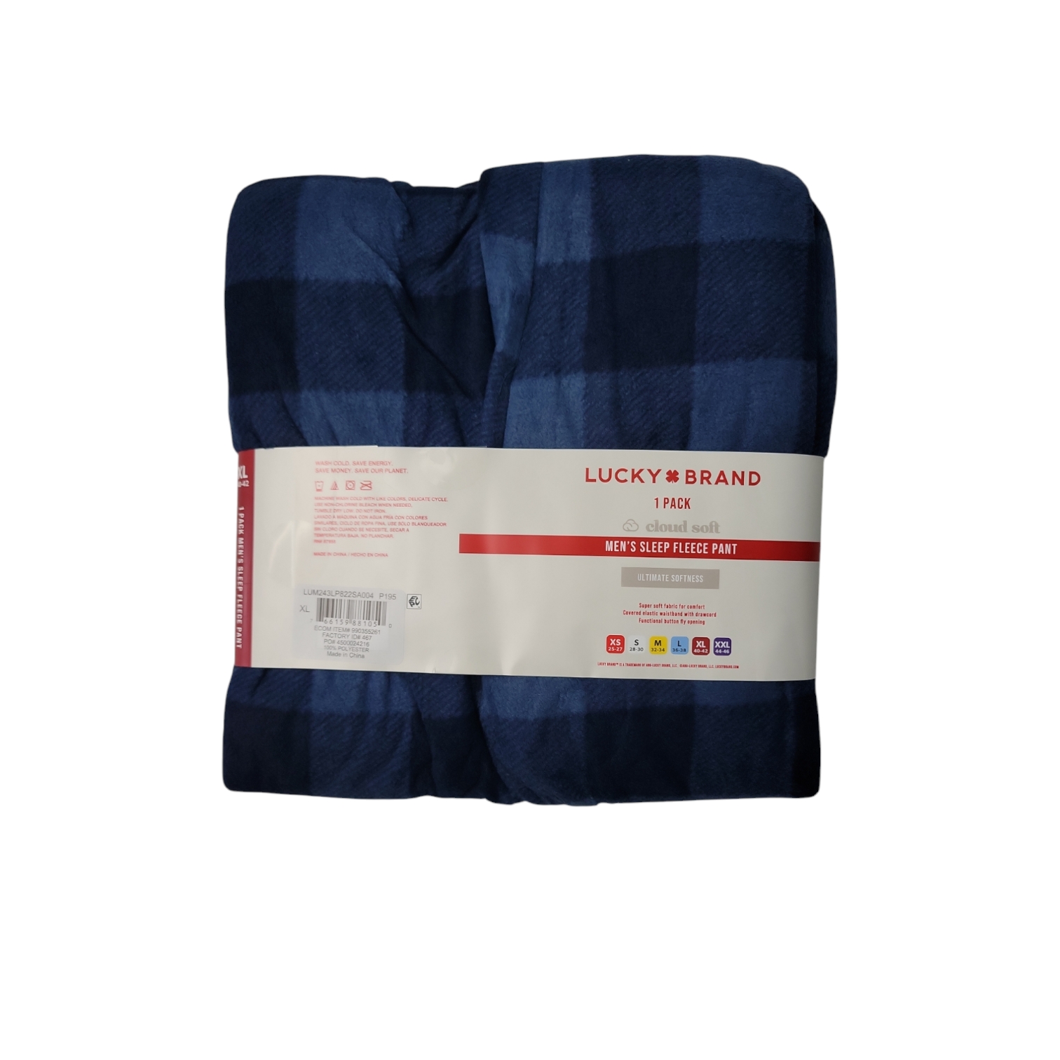 Pantalón polar súper suave para dormir con bolsillos laterales Lucky Brand para hombre - Imagen 10 de 10