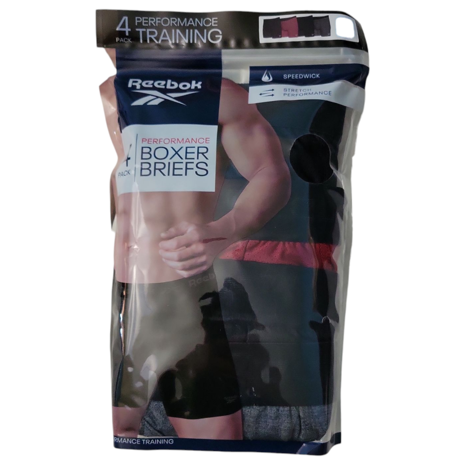 Reebok Men's 4-Pack Performance Boxer 6" Inseam Brief - Picture 8 of 9