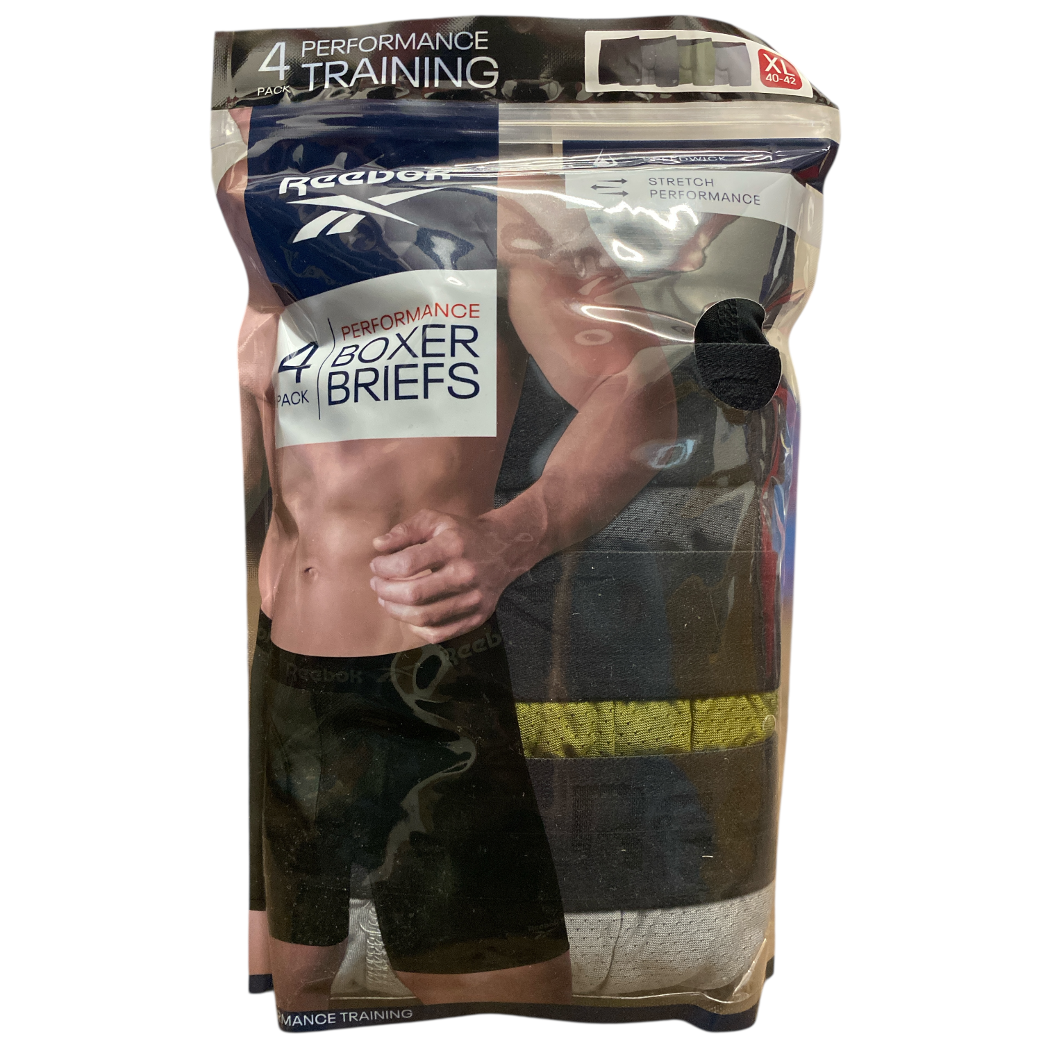 Reebok Men's 4-Pack Performance Boxer 6" Inseam Brief - Picture 9 of 9