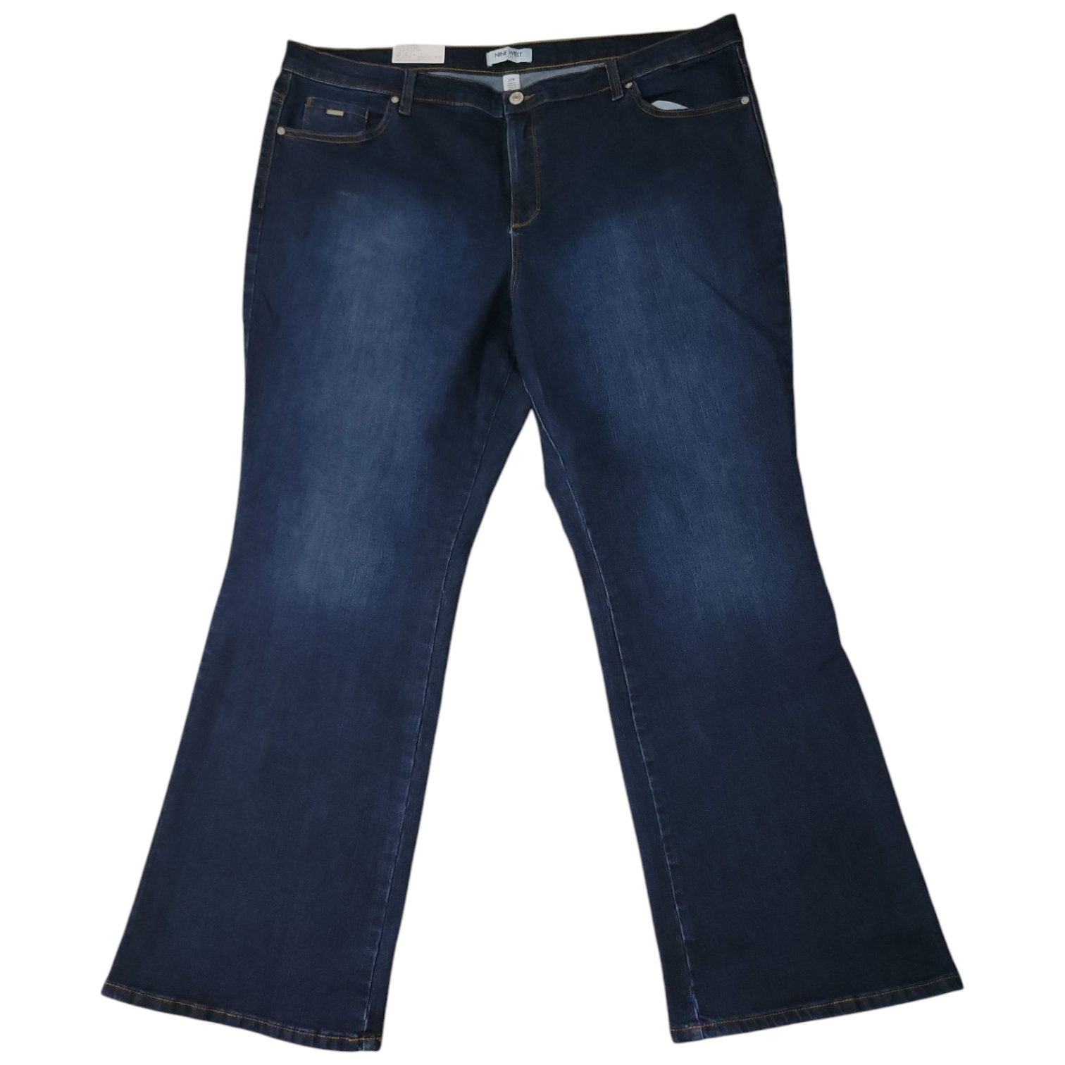 Nine West Women's Plus Soft Bootcut 31" Inseam Jeans - Picture 3 of 5