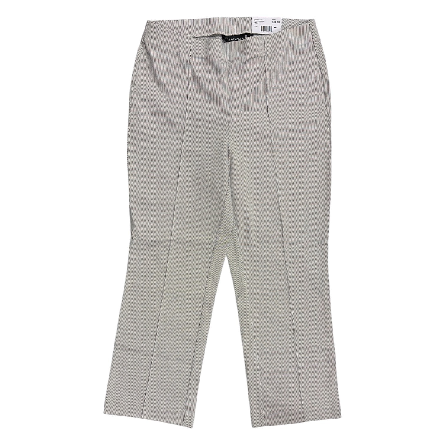Rafaella Women’s Regular Fit Soft Touch Stretch Crop Pintuck Pant