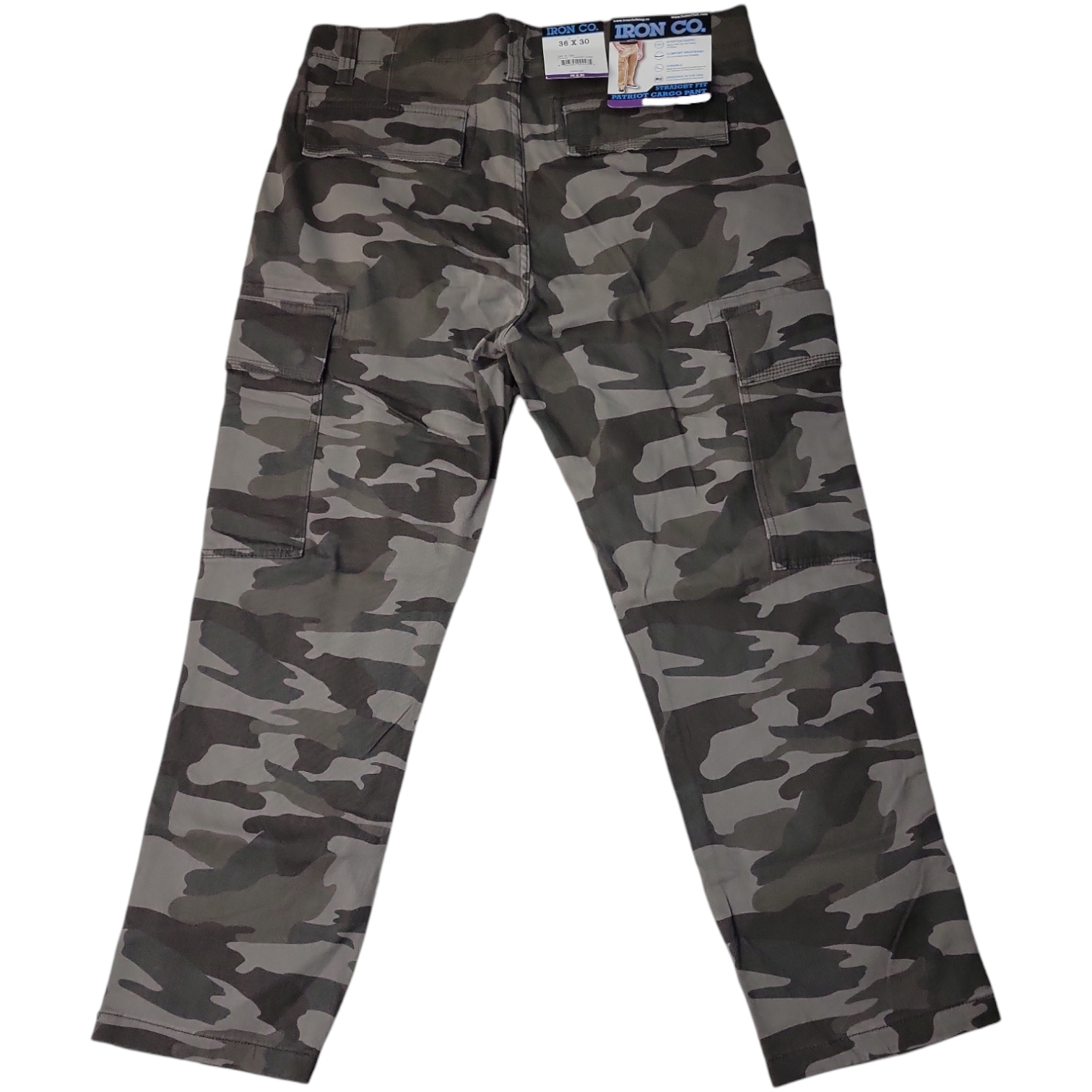 Iron Clothing Men's Straight Fit Flex Waistband Patriot Cargo Pant - Picture 7 of 10