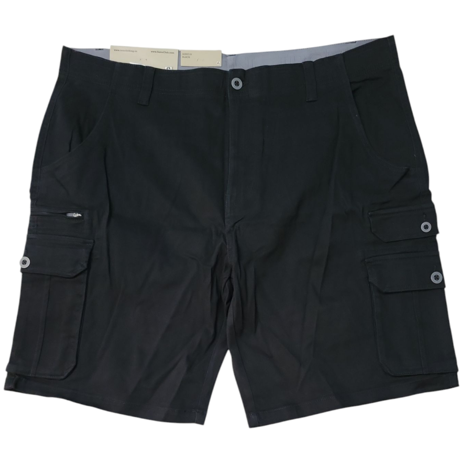 Iron Clothing Co Men’s Stretch Twill Multi Pocket Cargo Short – 98% Cotton / 2% Spandex