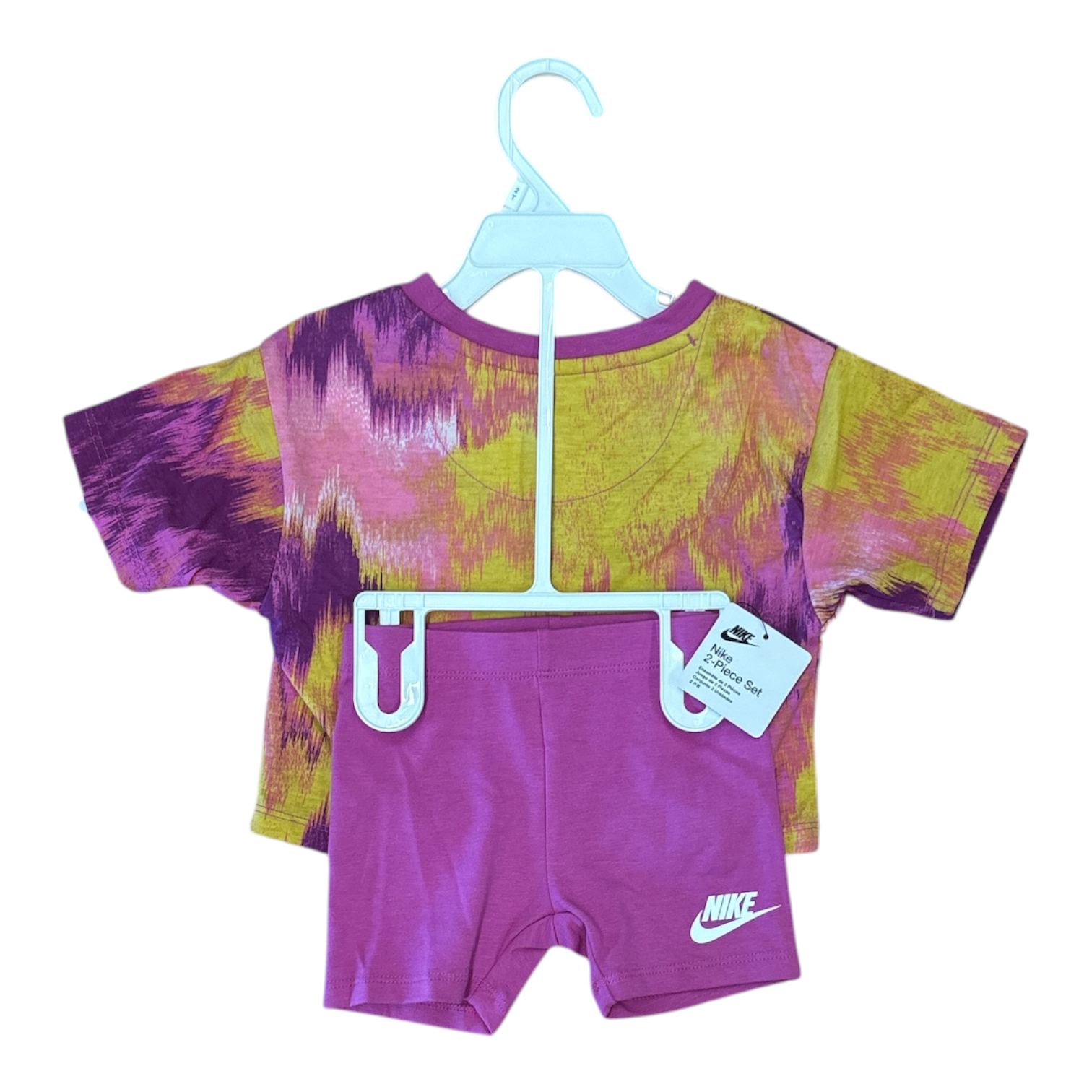 Nike Toddler Girl's Short Sleeve T-Shirt and Shorts Activewear 2 Piece Set
