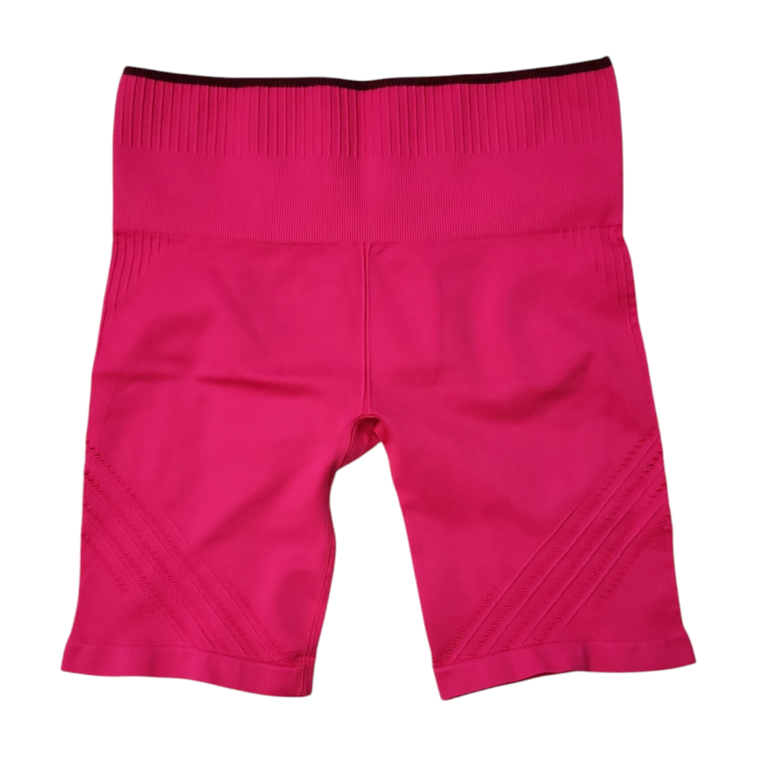 Ryka Womens High Waist Ribbed Workout Bike Shorts