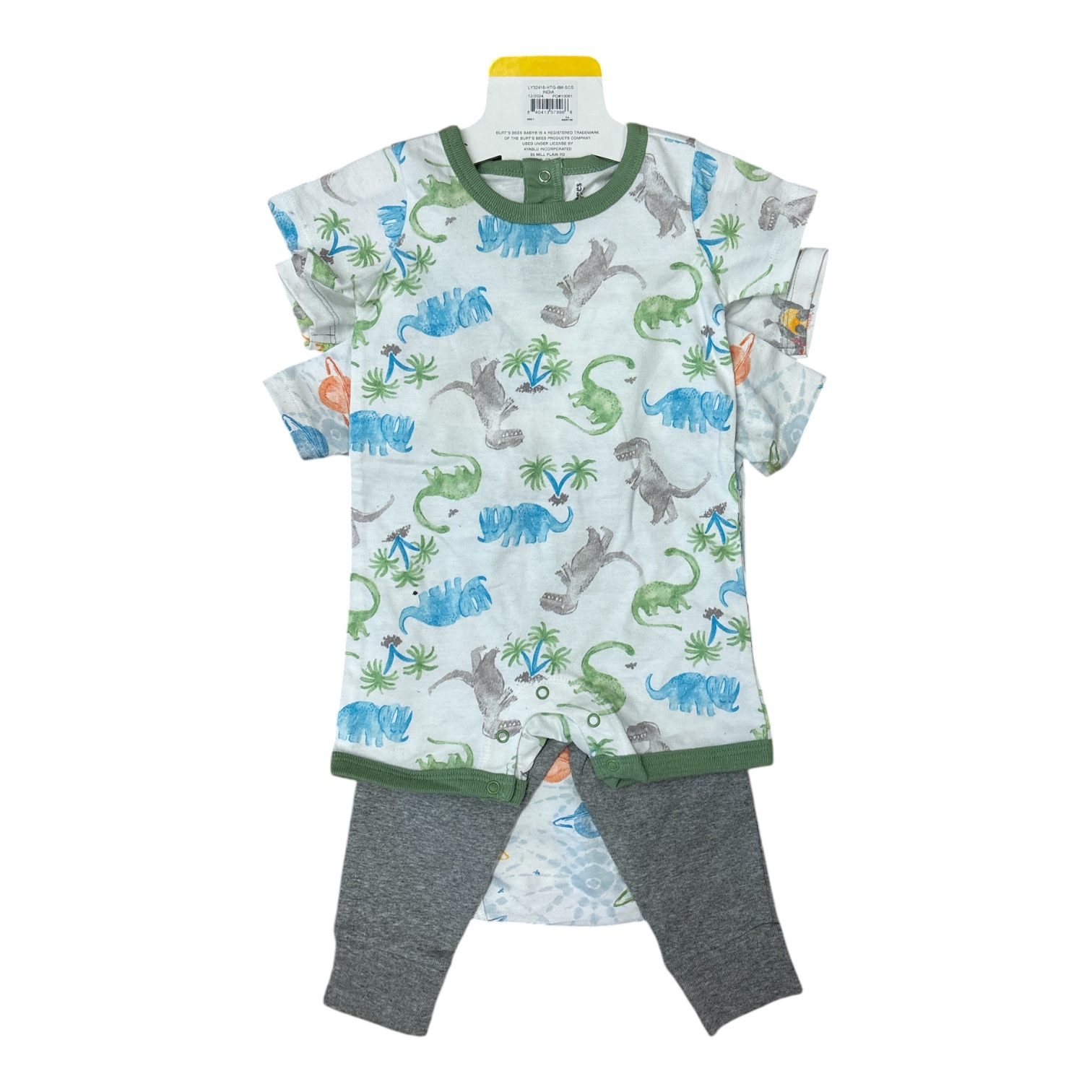 Burt's Bees Baby Toddler Boy Organic Cotton 4 Piece Playwear Set