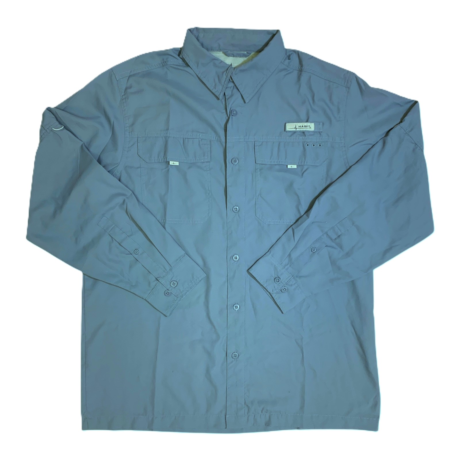 Habit Men’s UPF 50+ UV Protection Long-Sleeve River Button-Up Shirt