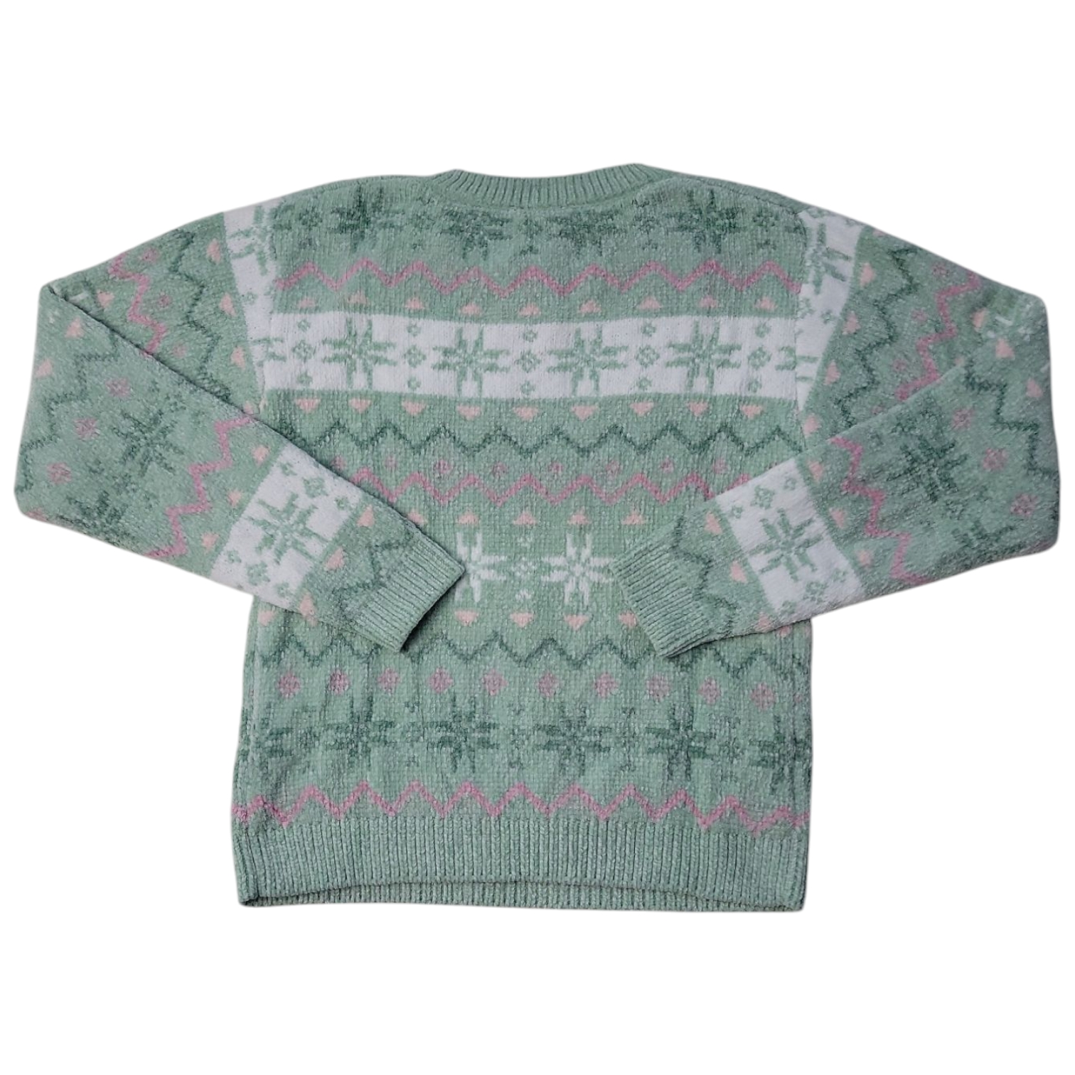 Zunie Girls Holiday Relaxed Fit Soft & Cozy Chenille Sweater - Picture 8 of 10