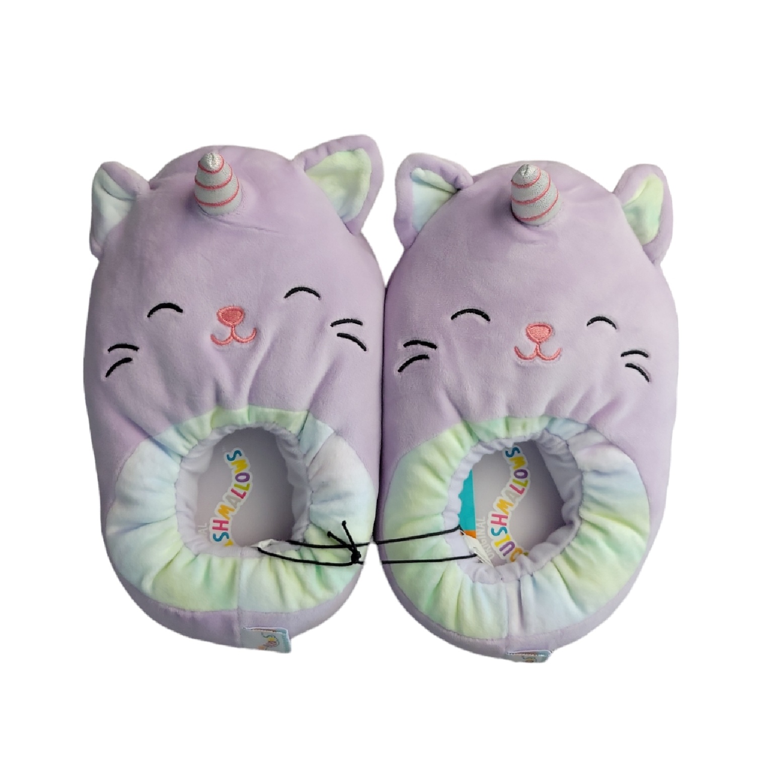 Squishmallows Unisex Youth Slip On Soft & Cozy Cute Plush Squishie Slippers - Picture 18 of 22