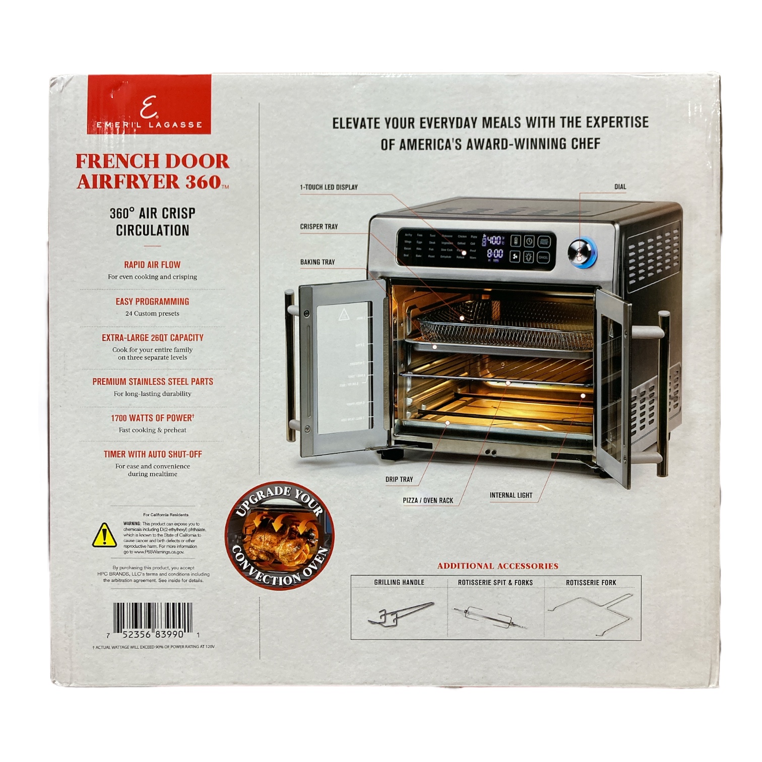 5 Teflon-Matten Für Emeril Lagasse 26 QT French Door 360 Luftfritteuse – Antihaft Ofeneinlagen, Praktisches Zubehör