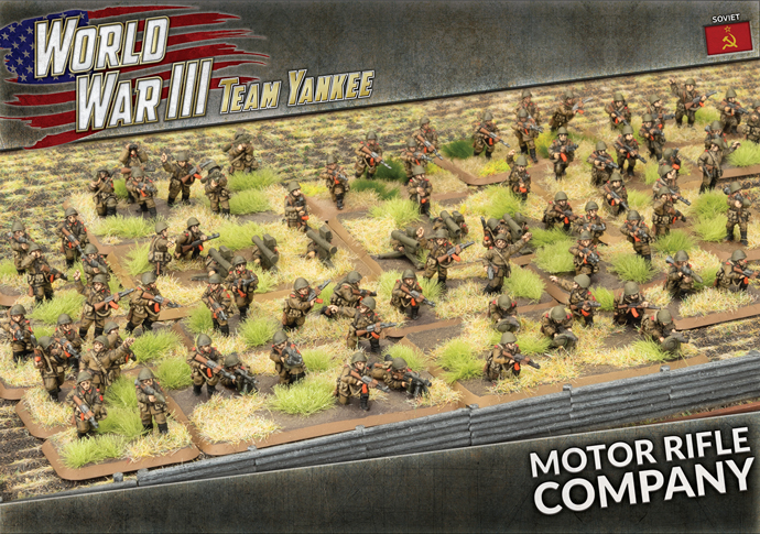 Soviet Motor Rifle Platoon (40 Figures) – Battlefront Miniatures TSBX36 – World War III: Team Yankee, Plastic, New