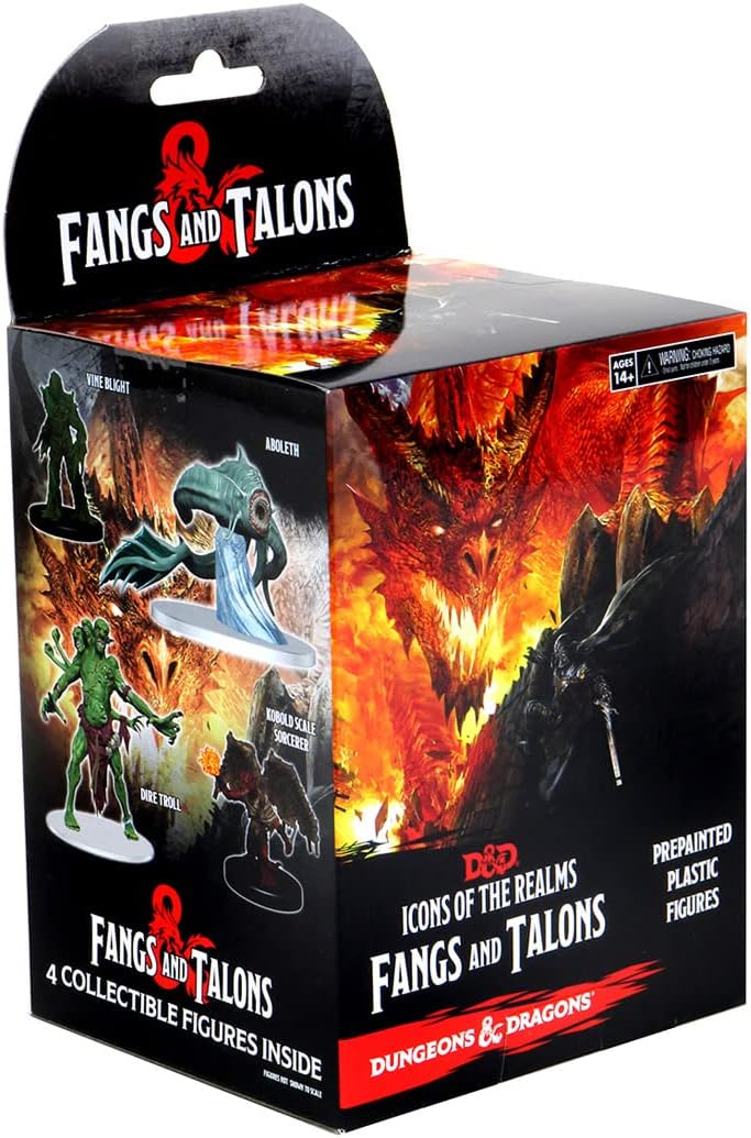 WizKids D&D Icons Of The Realms: Return Of The Dragons – Sobre Ciego Con 4 Miniaturas Prepintadas, Ideal Para Calabozos Y Dragones