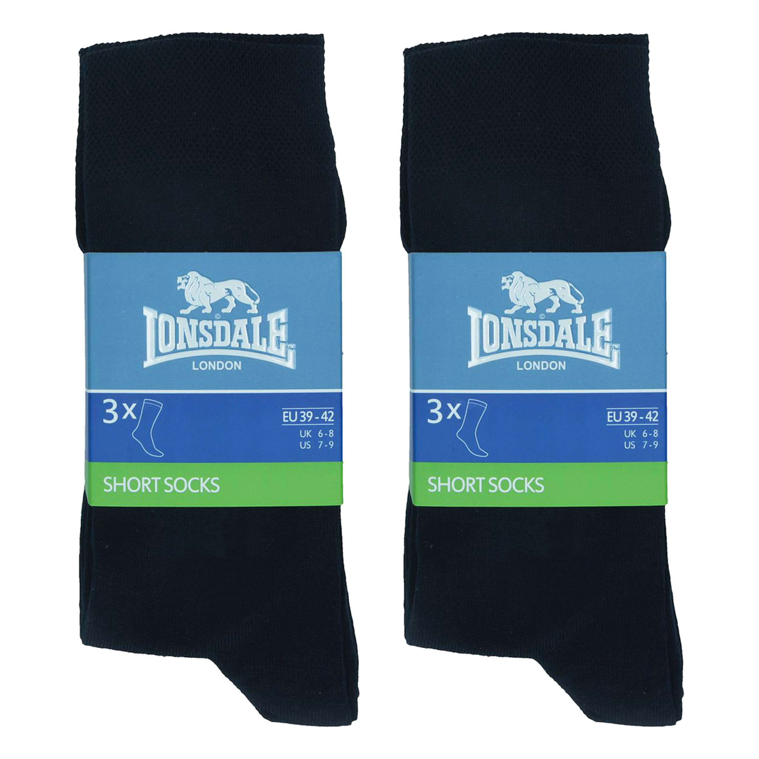 Lonsdale 6 Paia Calze Meta Polpaccio Cotone Mercerizzato - Imagen 8 de 8