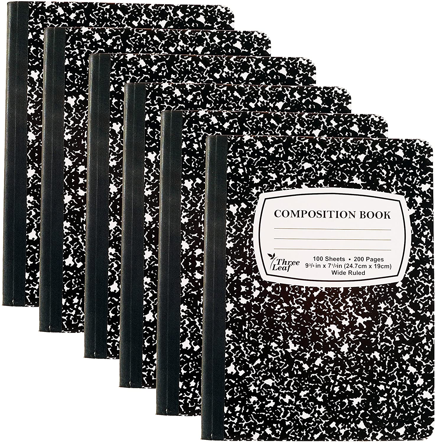Composition Notebook 6 Pack 9-3/4