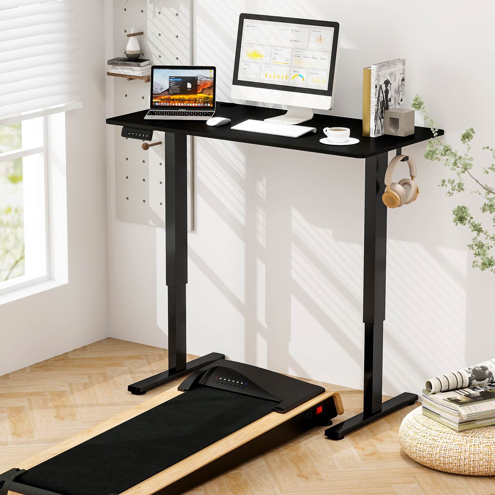 120/140cm Electric Standing Desk Home Office Sit Stand Adjustable Computer Desk - Picture 16 of 32