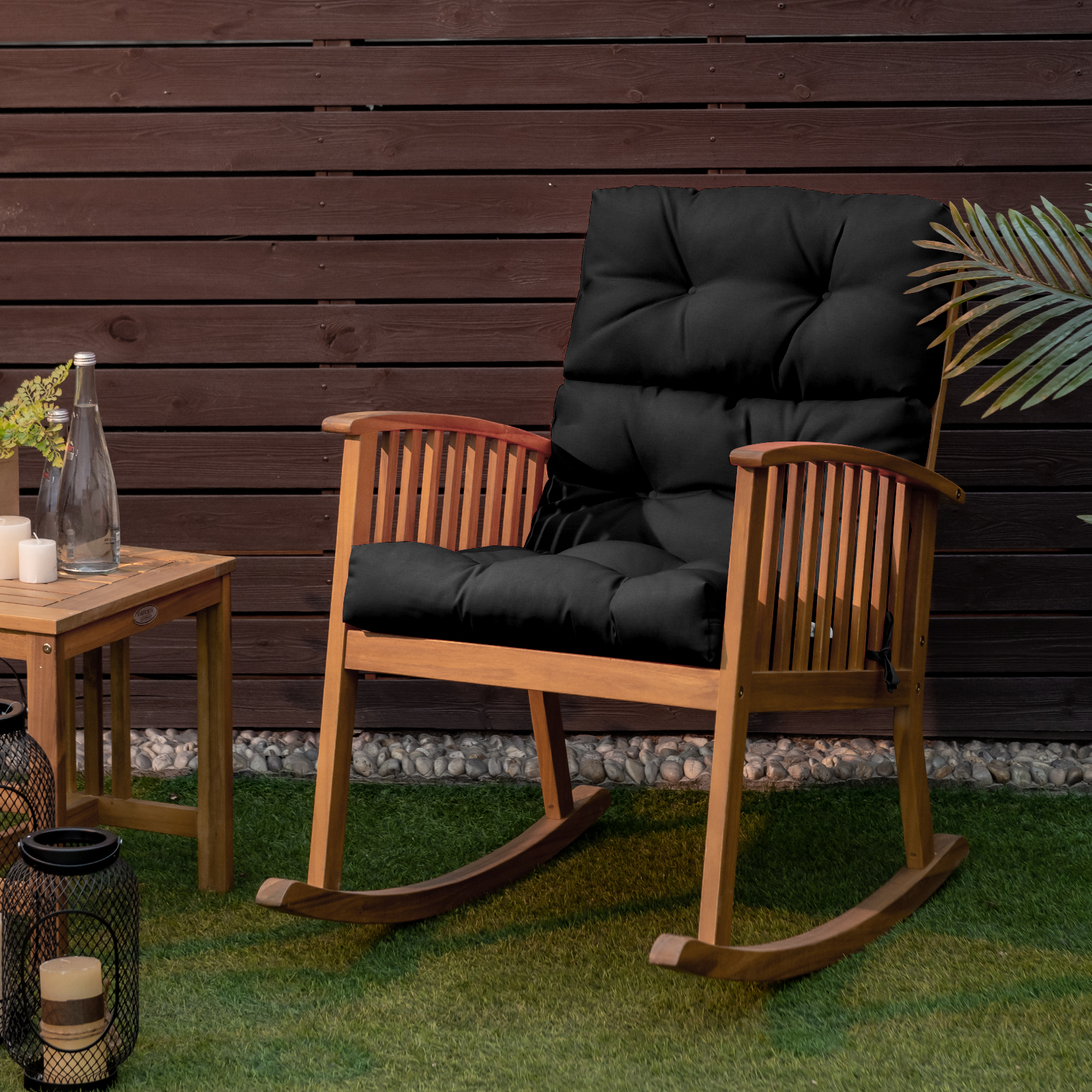 High Back Chair Cushion Patio Chair Seat Pads Non-slip Rope Belts Indoor Outdoor - Picture 15 of 49
