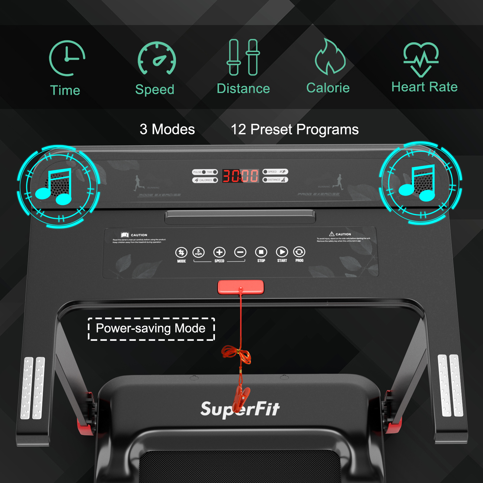 Folding Electric Treadmill Running Equipment Walking Pad Machine Fitness Home - Picture 19 of 31