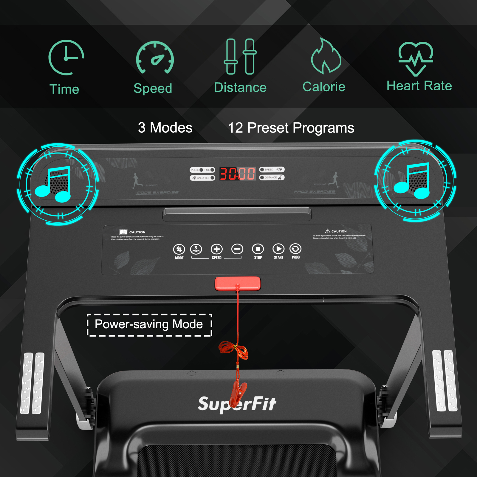 Folding Electric Treadmill Running Equipment Walking Pad Machine Fitness Home - Picture 27 of 31