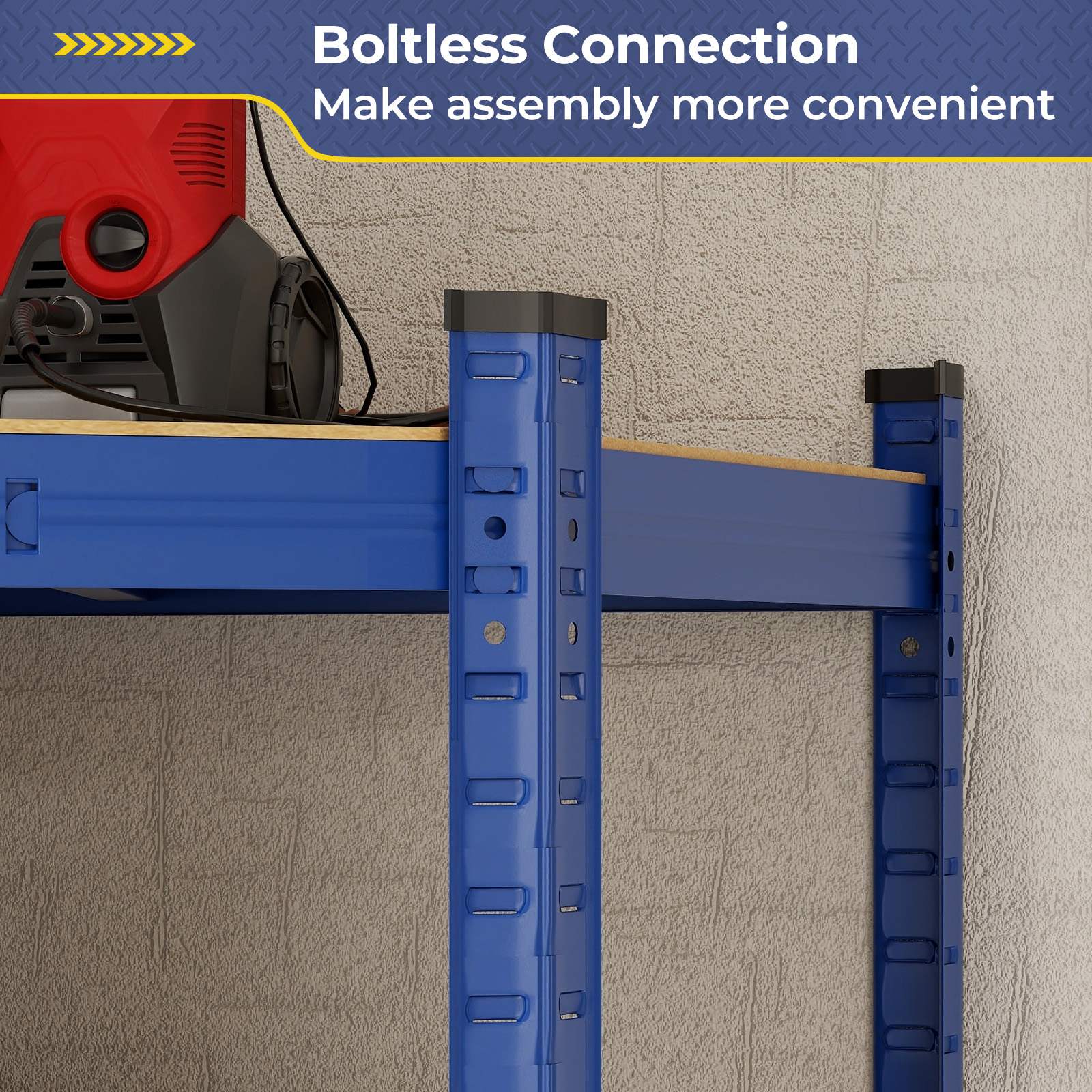 4-Tier Corner Shelf Unit Adjustable Garage Storage Utility Rack 720KG Capacity - Picture 13 of 24