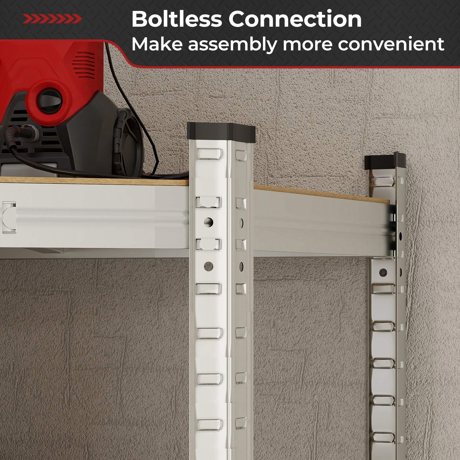 4-Tier Corner Shelf Unit Adjustable Garage Storage Utility Rack 720KG Capacity - Picture 21 of 24