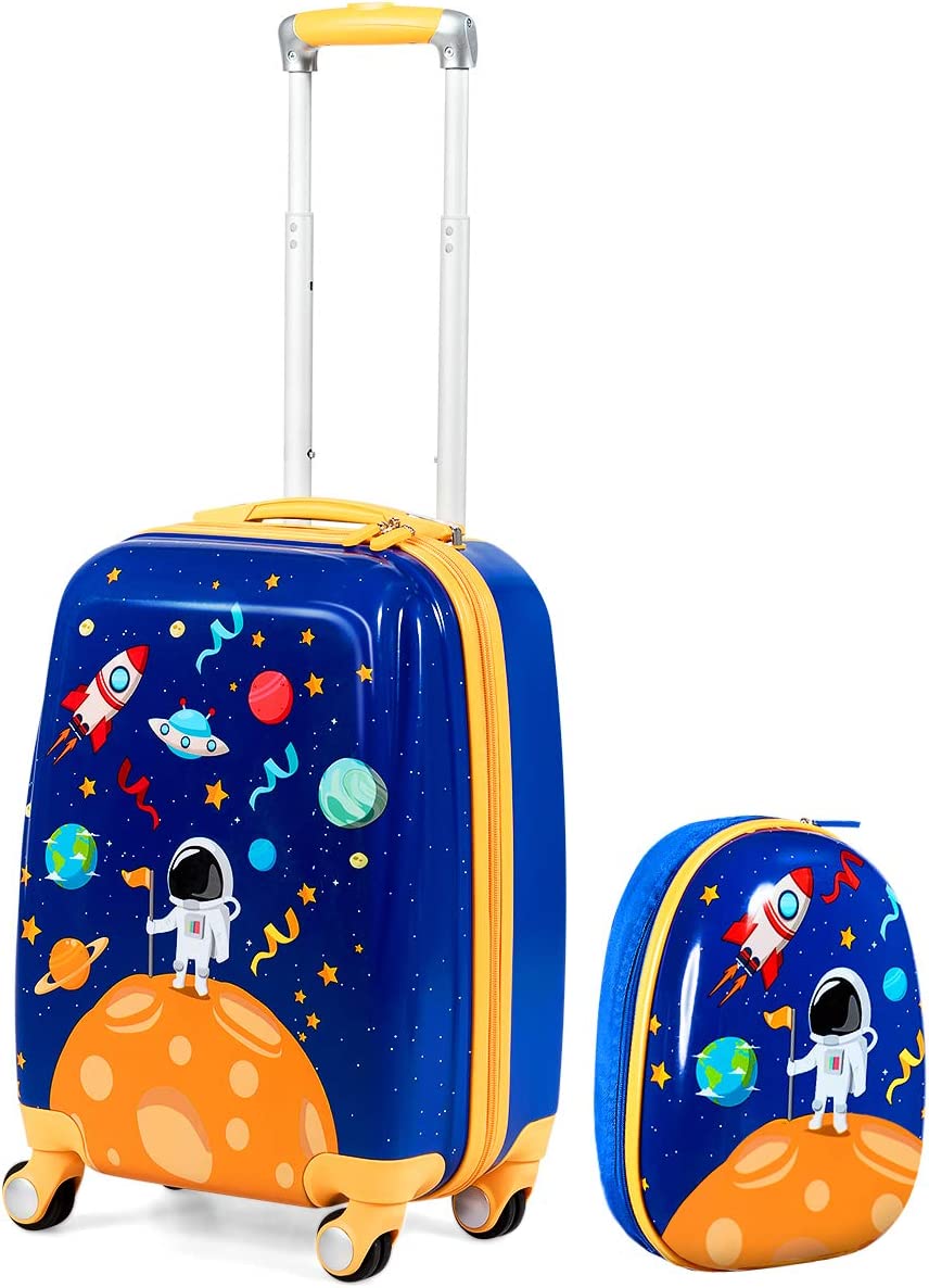 2PC Kids Luggage Set 16"/18"Suitcase & 13"Kids Backpack Travel Carry On Bag Gift - Picture 88 of 96