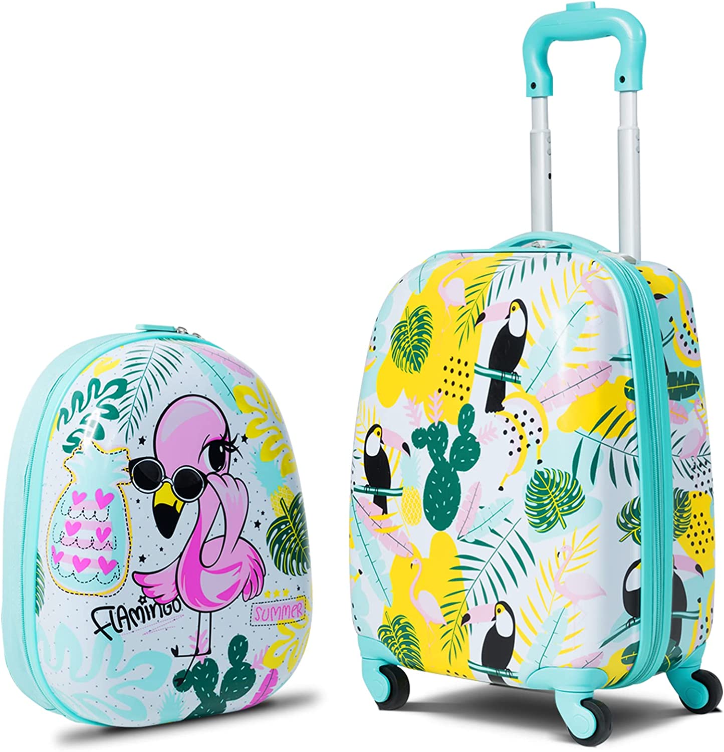 2PC Kids Luggage Set 16"/18"Suitcase & 13"Kids Backpack Travel Carry On Bag Gift - Picture 30 of 96