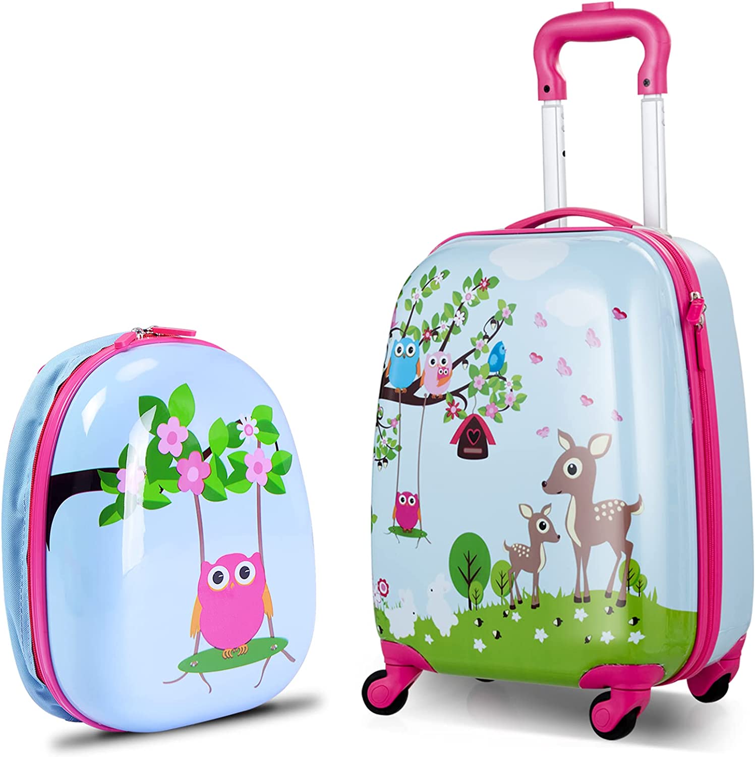 2PC Kids Luggage Set 16"/18"Suitcase & 13"Kids Backpack Travel Carry On Bag Gift - Picture 21 of 96