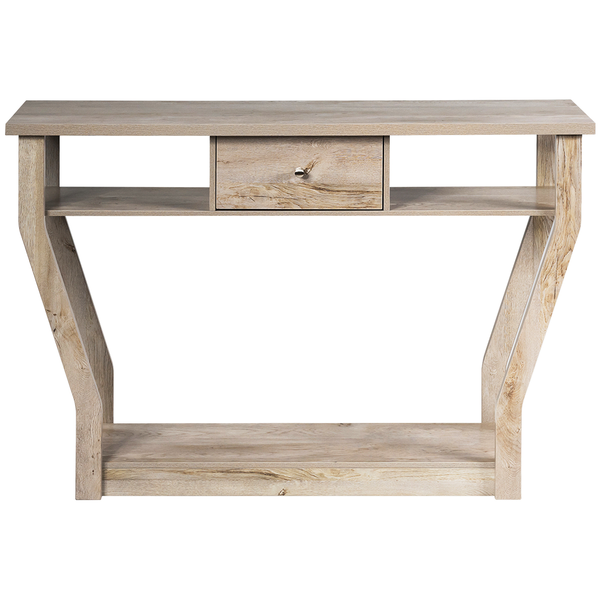 Giantex Console Table Entry Hallway Side Sofa Table 3-Tier Accent Table w/Drawer - Picture 37 of 37