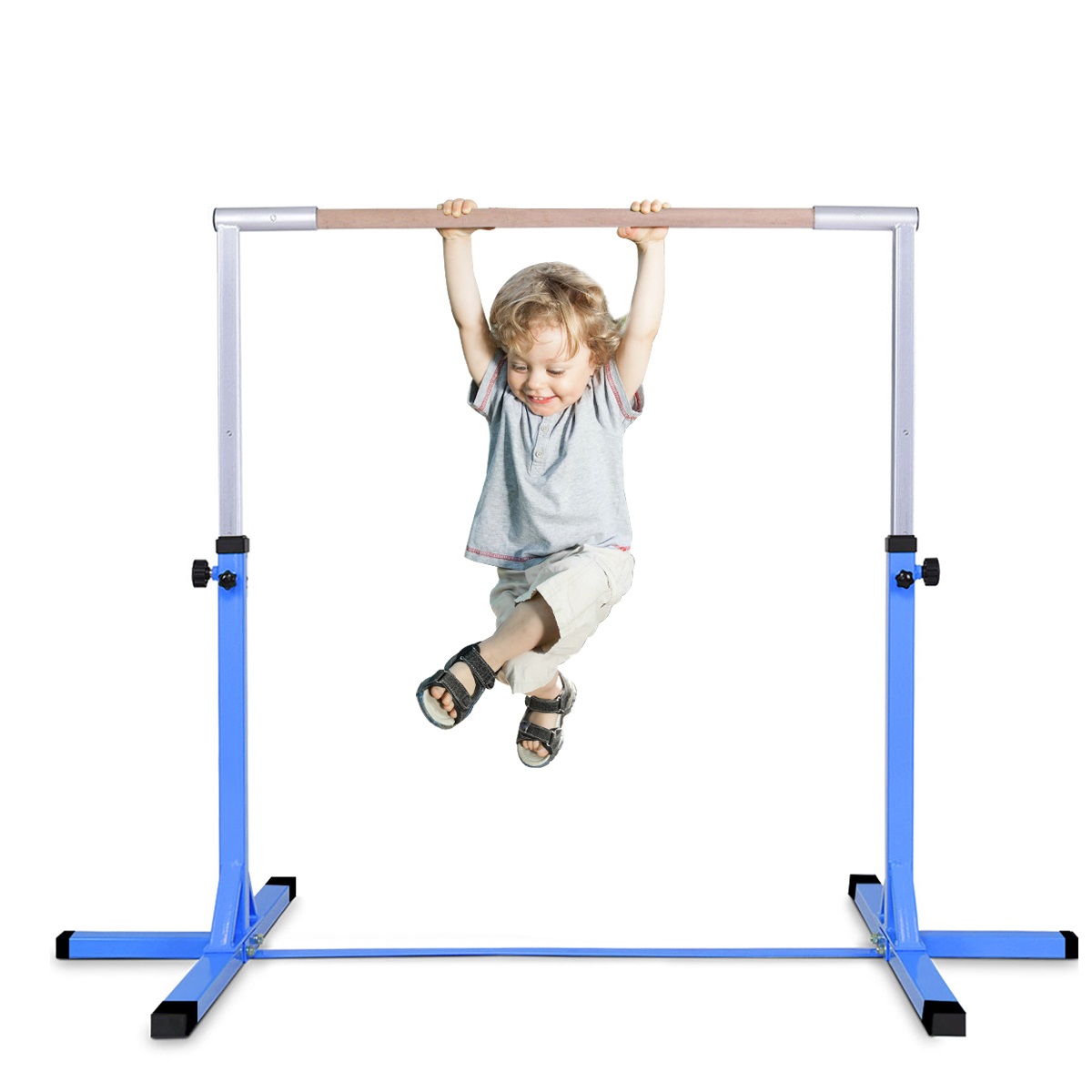 Kids Gymnastic Bar Junior Horizontal Kip Bar Adjustable Indoor Training Exercise - Picture 8 of 16