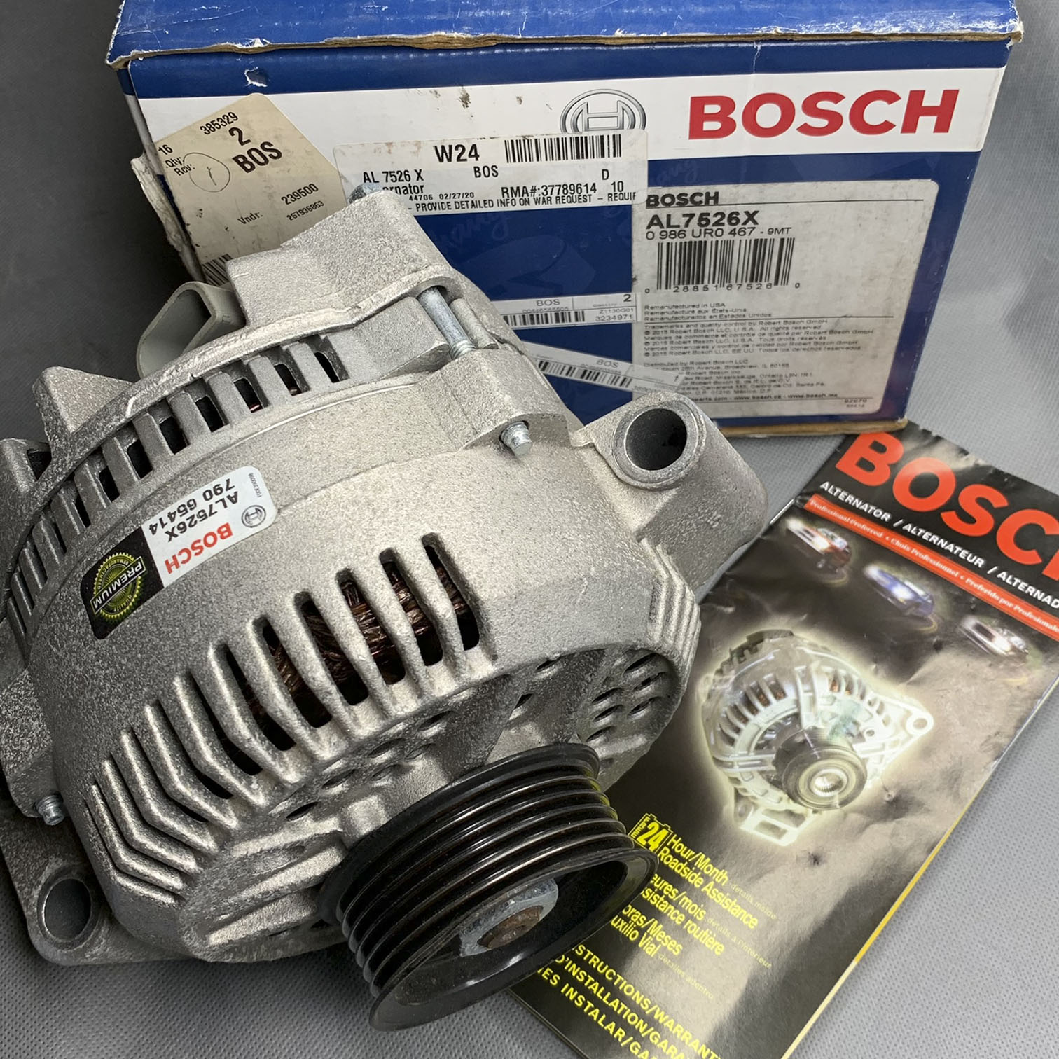 最新作の For AL7526X Alternator Reman Bosch OE Mazda B2500 B2300 トライアルセット・サンプル