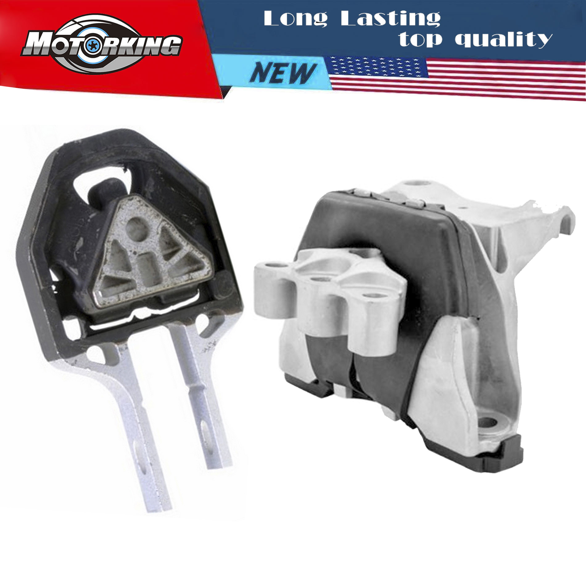 High Quality Front & Rear Engine Motor Mount Set 2PCS For 1316 Dodge