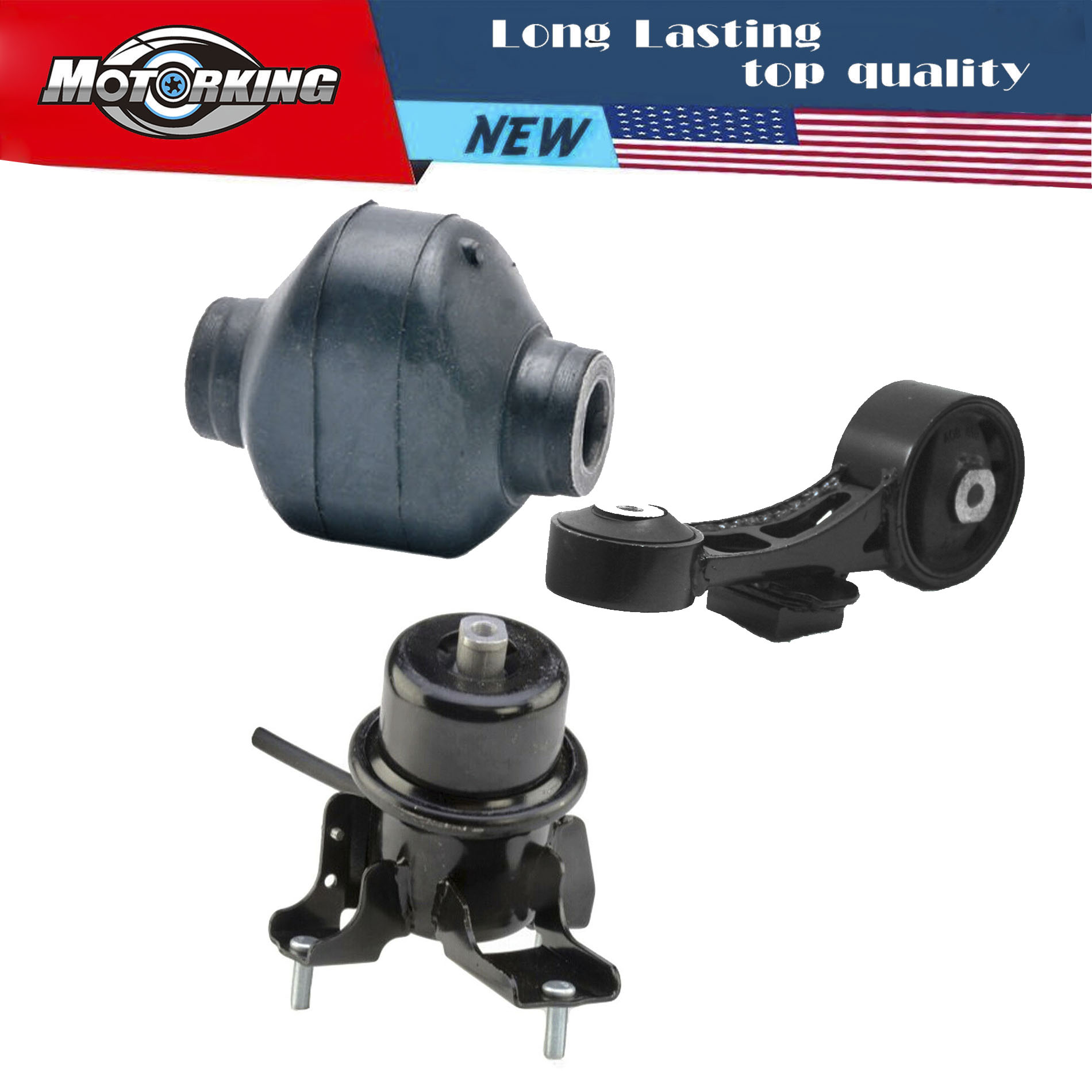Motor Mount Kit A-Premium Engine - Fits Buick Lucerne 2006-2008 3.8L V6 (2-Piece Set) Engine Mount Kit