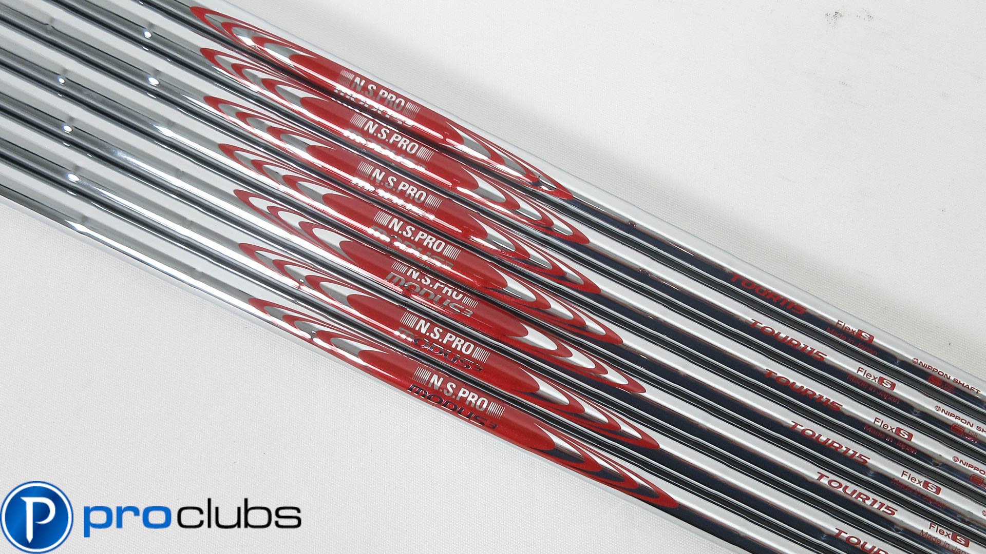NEW NIPPON NS PRO MODUS3 TOUR 115 STIFF FLEX STEEL IRON SHAFTS 4 