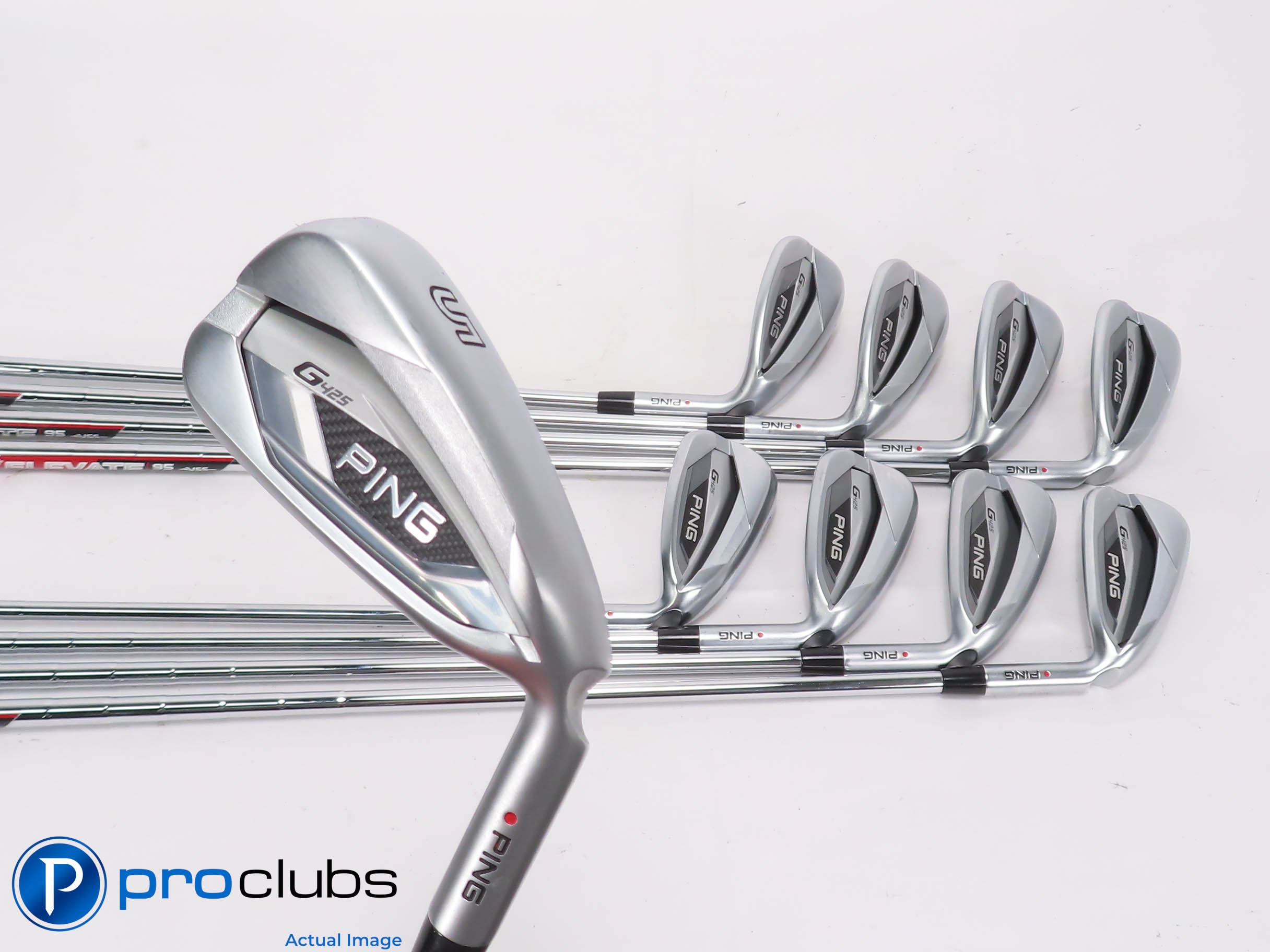 Set Fers Ping I230 – 6-PW, UW, Red Dot, Stiff, NS Pro Modus Tour, +1/2 Pouce, état Correct