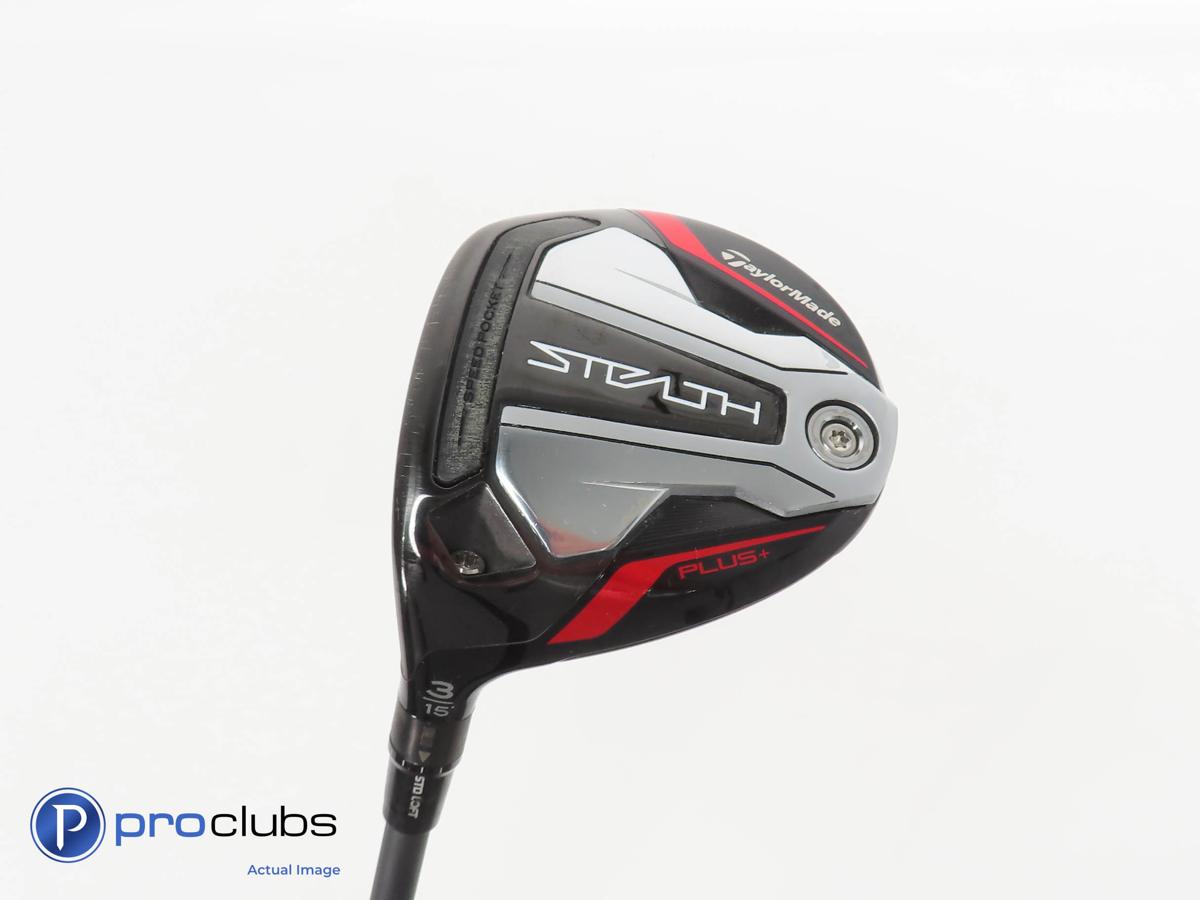 Left Handed TaylorMade Stealth PLUS+ 15* 3 Wood - HZRDUS Smoke 70g