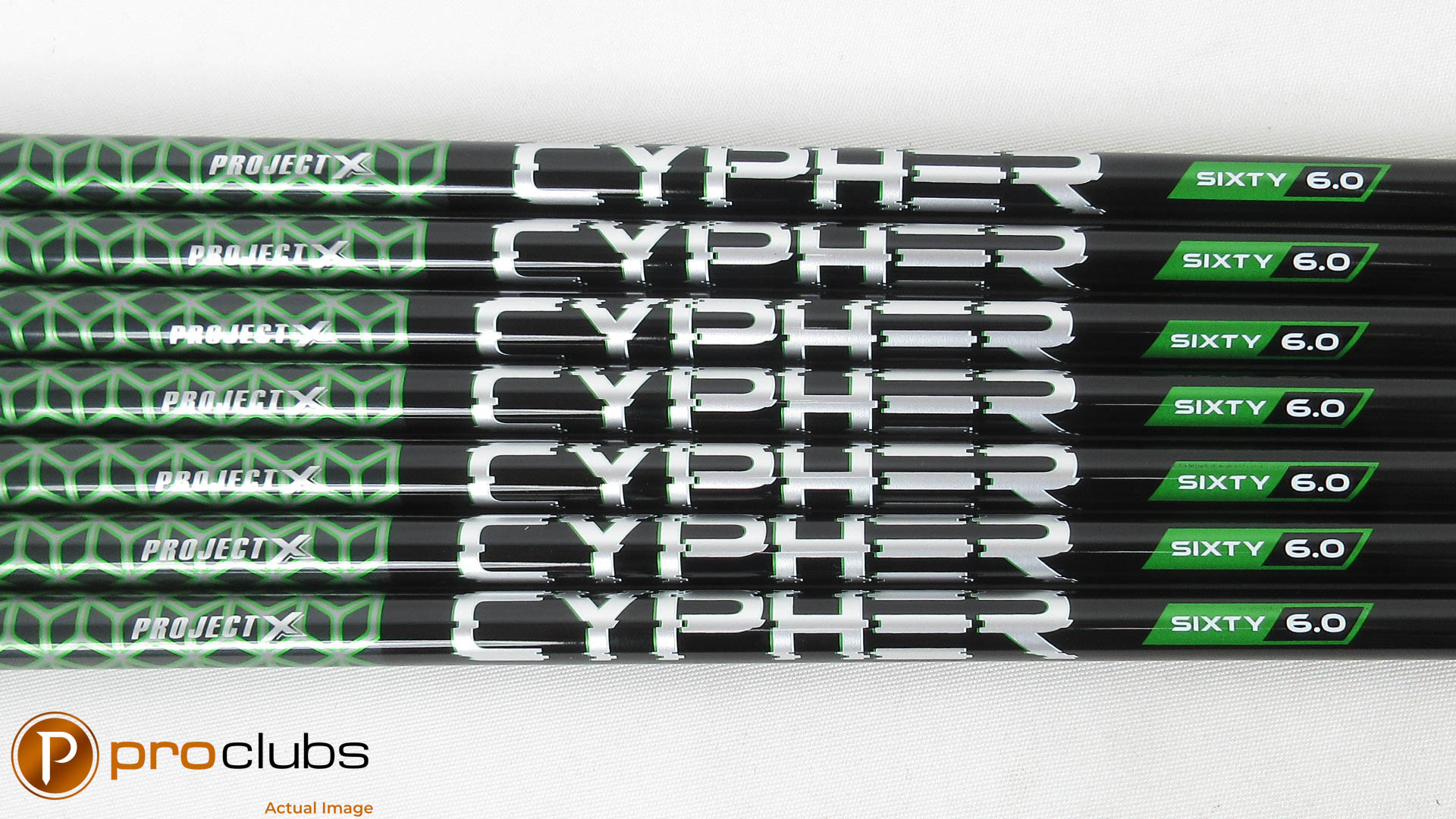 7pc NEW PROJECT X CYPHER SIXTY 60 6.0 STIFF FLEX GRAPHITE IRON