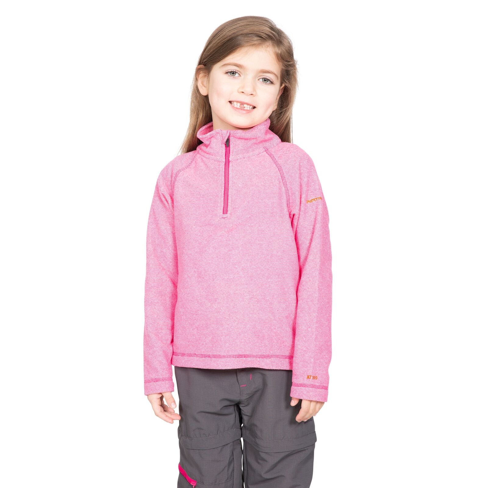 Trespass Girls 1/2 Zip Jumper Pullover Pockets Casual Top Meadows - Picture 20 of 31