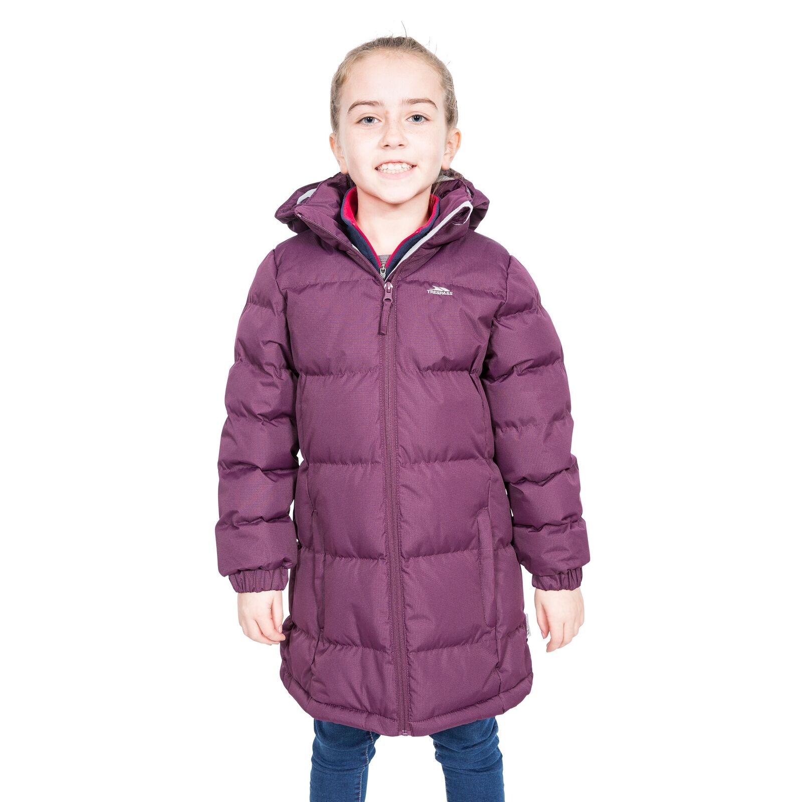 Trespass Girls Padded Jacket Windproof Water Resistant Hooded School Coat Tiffy - Picture 21 of 29