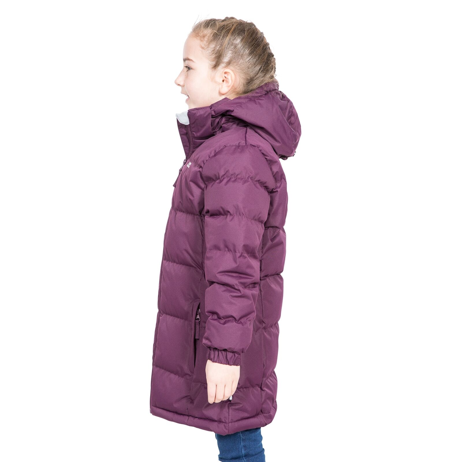 Trespass Girls Padded Jacket Windproof Water Resistant Hooded School Coat Tiffy - Picture 19 of 29