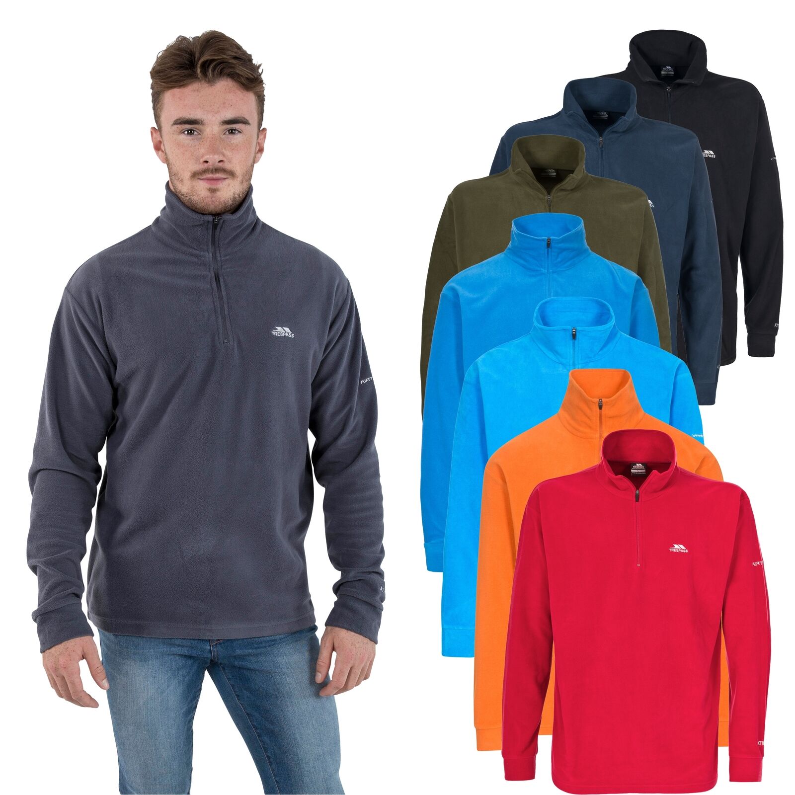 Trespass Mens Fleece Jumper Half Zip 