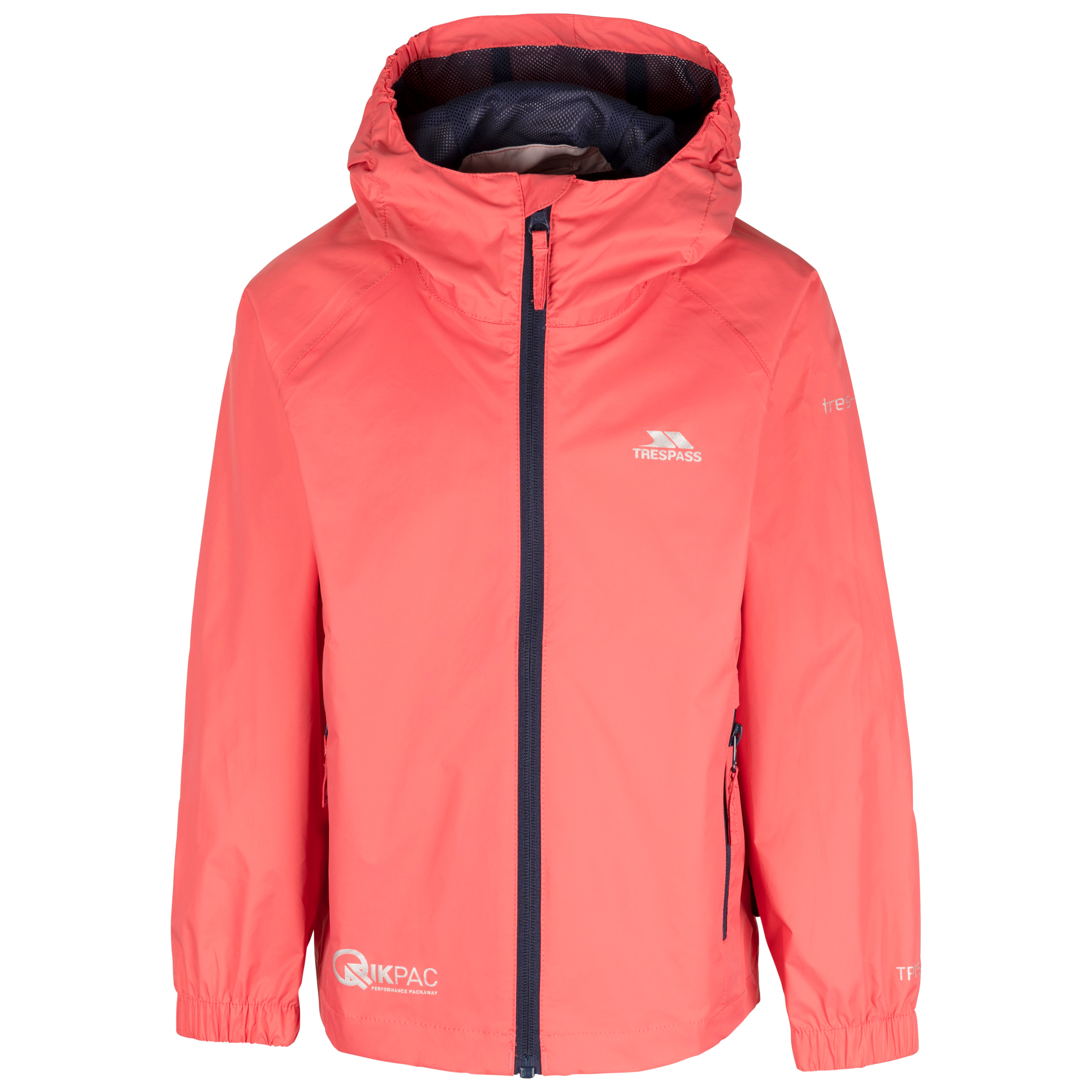 Trespass Qikpac Kids Waterproof Jacket Breathable Boys Girls School Raincoat - Picture 31 of 41