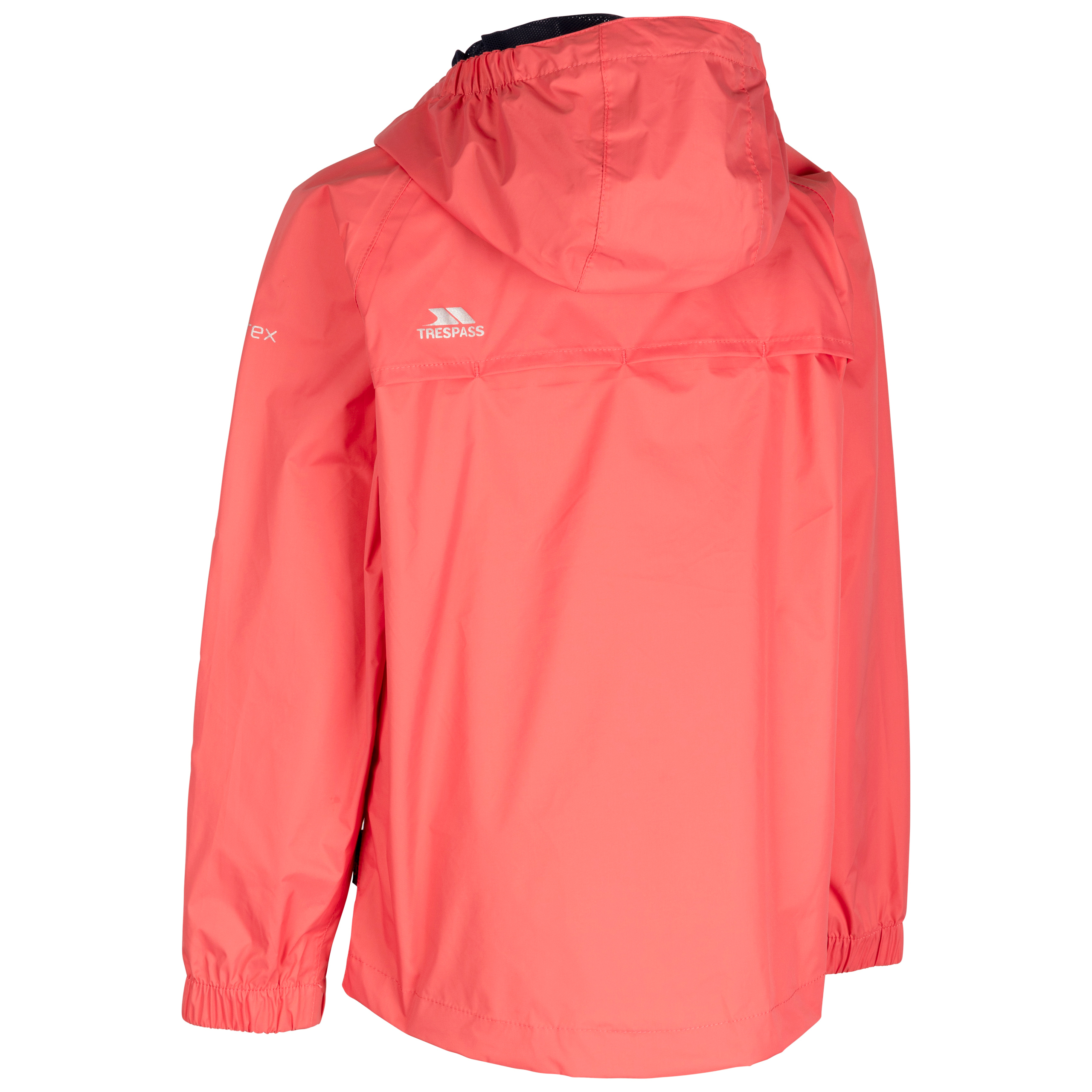 Trespass Qikpac Kids Waterproof Jacket Breathable Boys Girls School Raincoat - Picture 32 of 41
