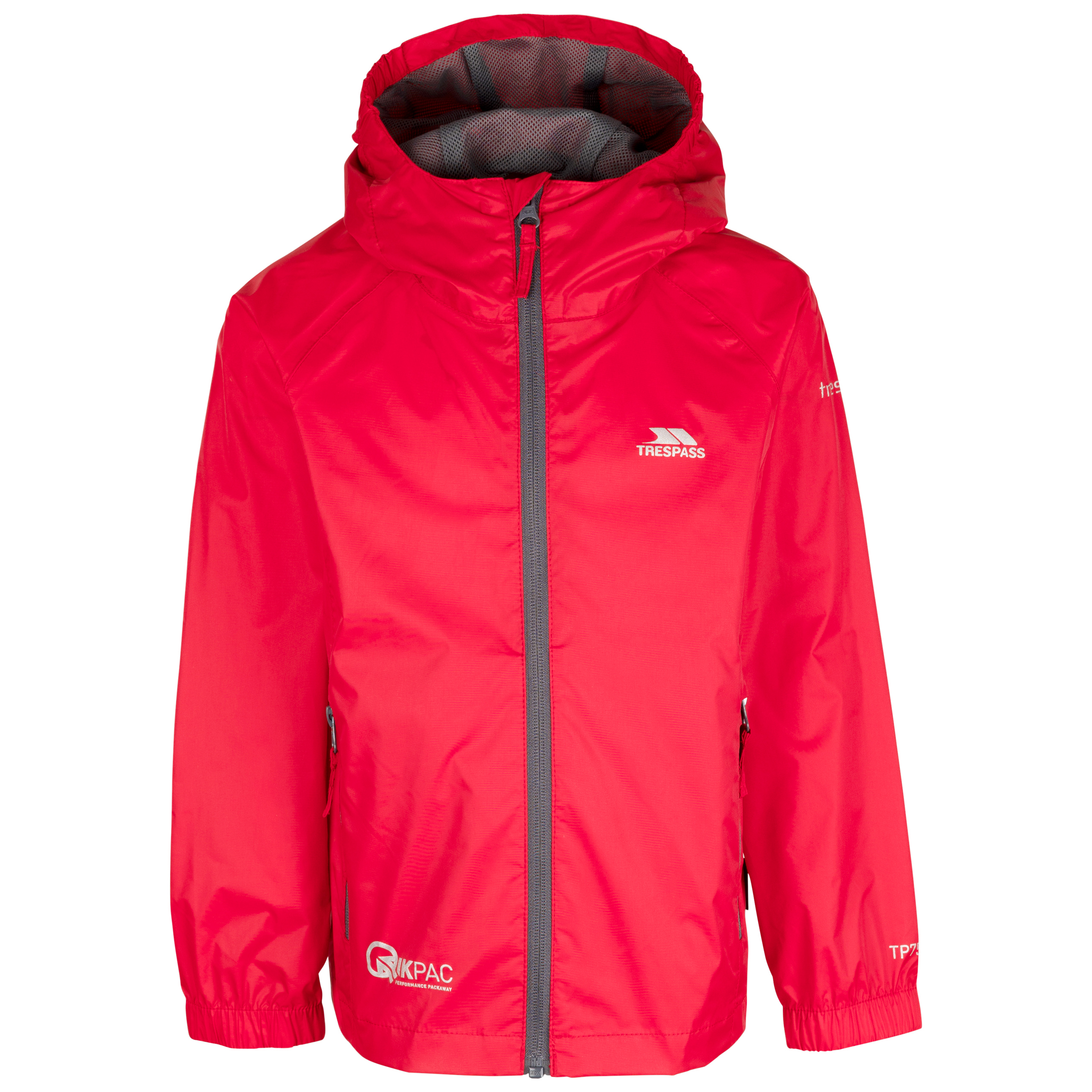 Trespass Qikpac Kids Waterproof Jacket Breathable Boys Girls School Raincoat - Picture 34 of 41