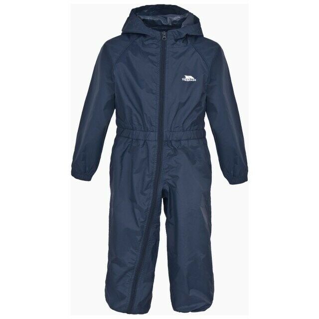 Trespass Babies Rainsuit Hooded Waterproof All in One Breathable Suit Button - Picture 9 of 41