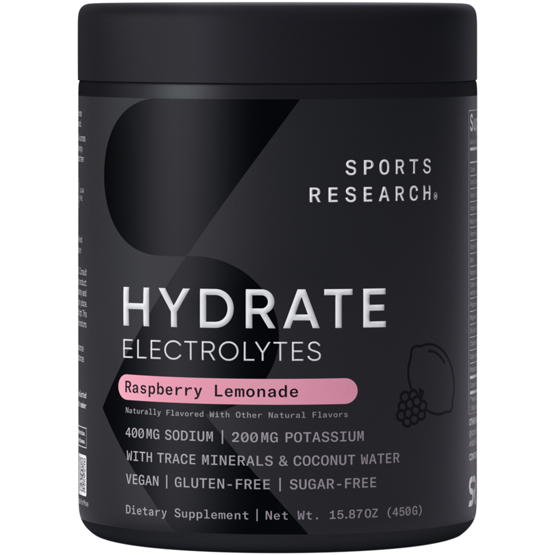 Sports Research Hydrate Electrolytes – Trace Minerals, Vitamins, Minerals, and