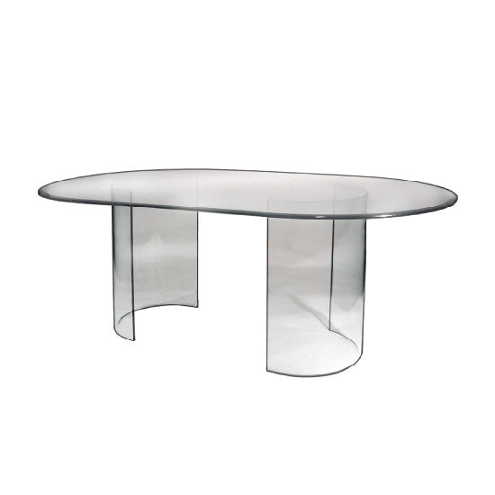See Glass Dining Table - Base Only | eBay