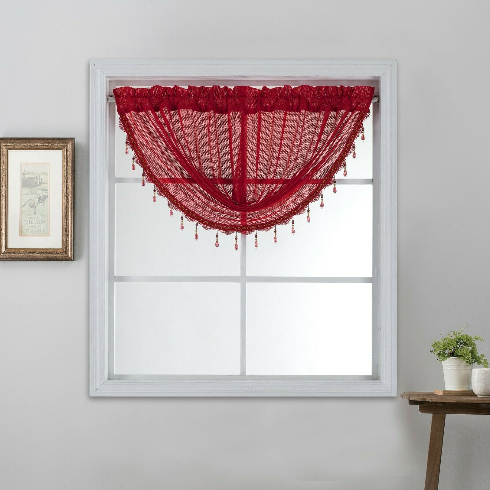 Solid Window Curtain Panel Valance Rod Pocket 3D Textured Jacquard Raleigh 54x90 - Picture 15 of 17