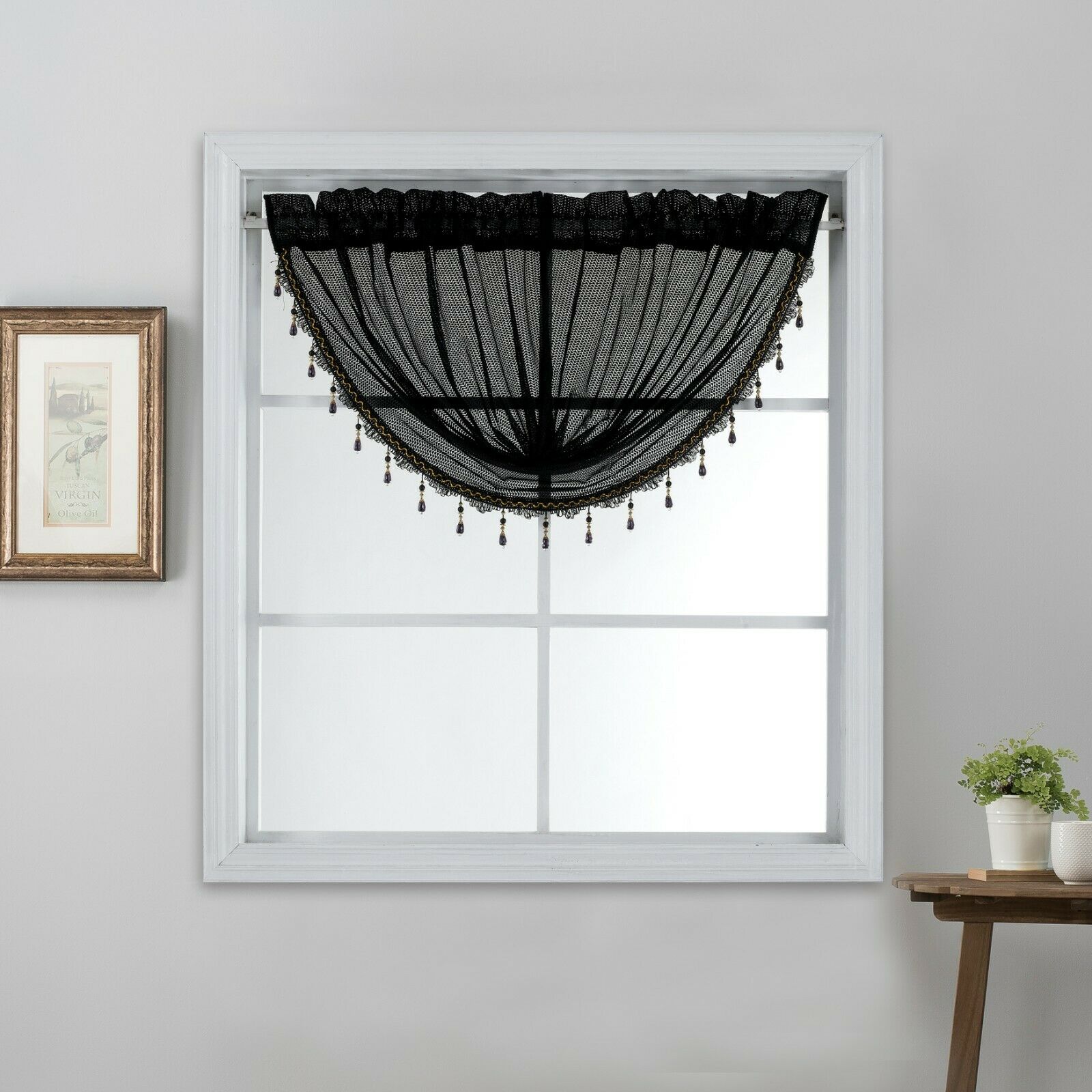 Solid Window Curtain Panel Valance Rod Pocket 3D Textured Jacquard Raleigh 54x90 - Picture 10 of 17